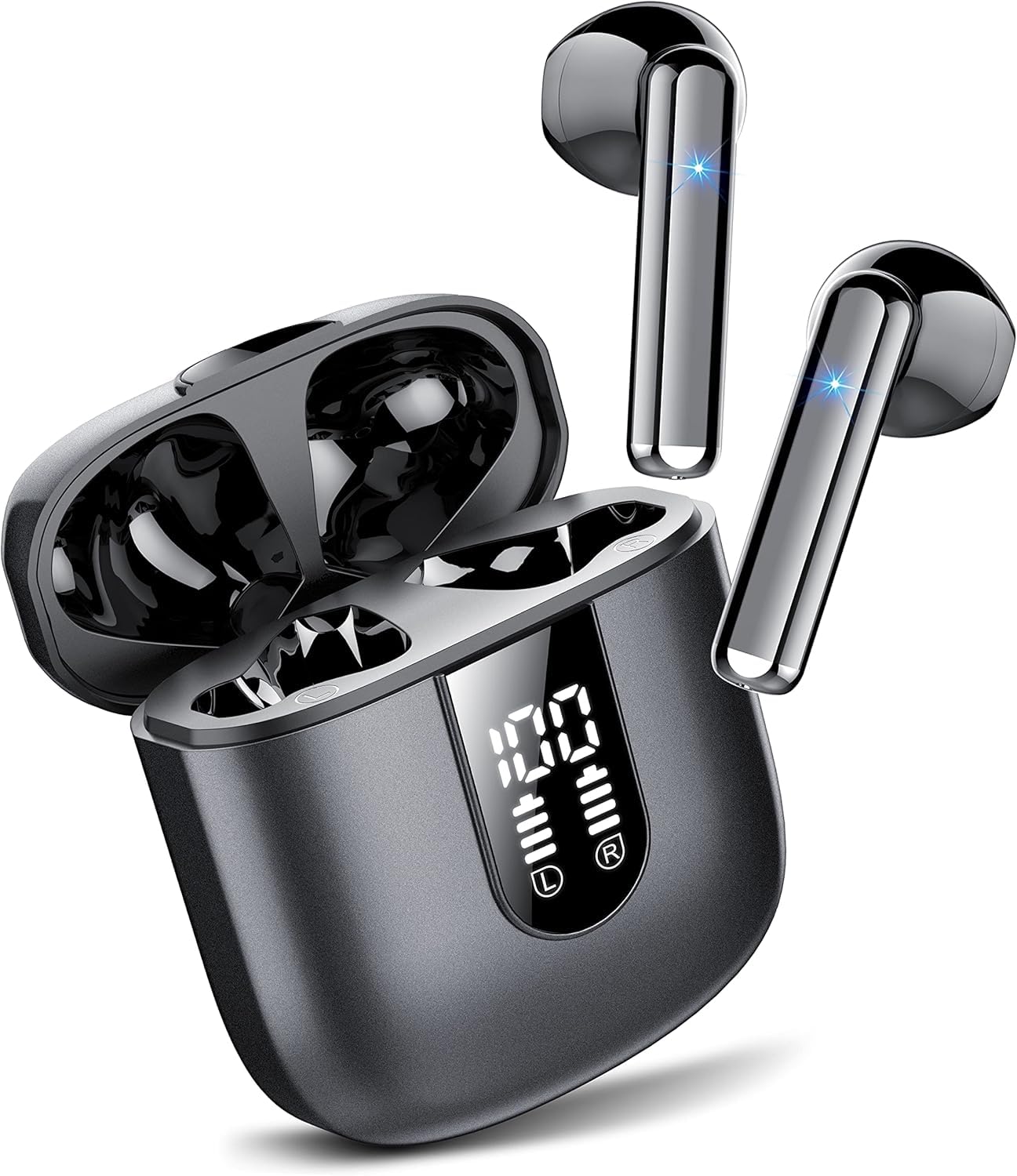 Jesebang Wireless Earbuds Bluetooth 5.3, ENC Mic, 30H Playtime, IP7 Waterproof - for Gym & Sports