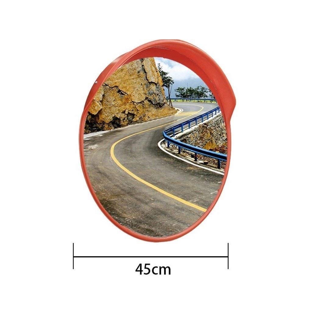45CM Outdoor Convex Mirror - Wide Angle Traffic Safety Mirror for Roads, Schools & Communities - Weatherproof Security Lens for Enhanced Visibility (Perfect for Parking Lots, Driveways & Crosswalks)