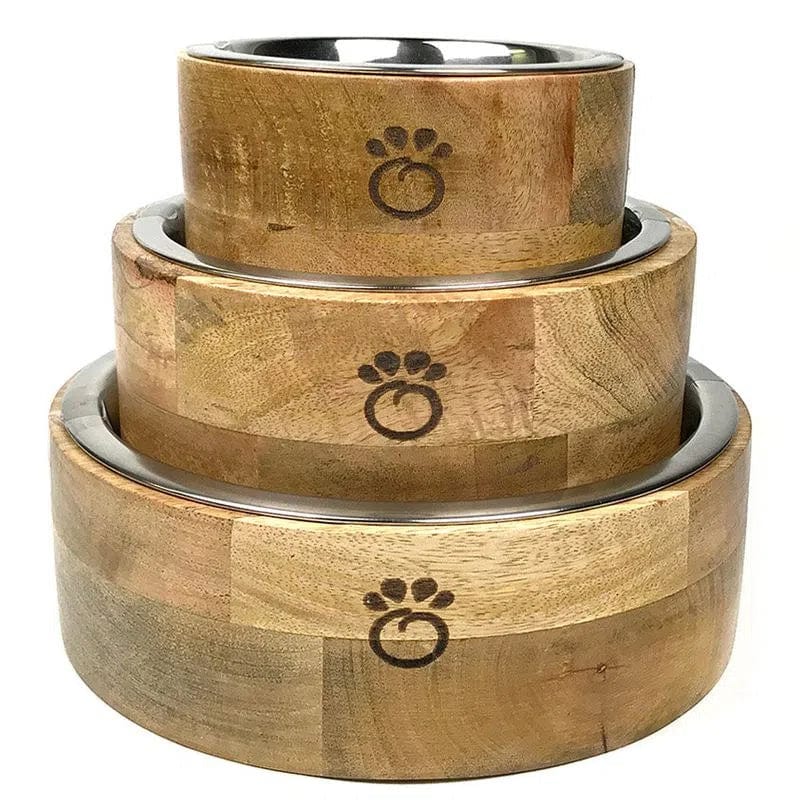 Handmade Mango Wood Serving Bowls - Natural Wooden Fruit & Salad Bowl Set - Eco-Friendly Kitchenware for Dining, Entertaining & Home Decor