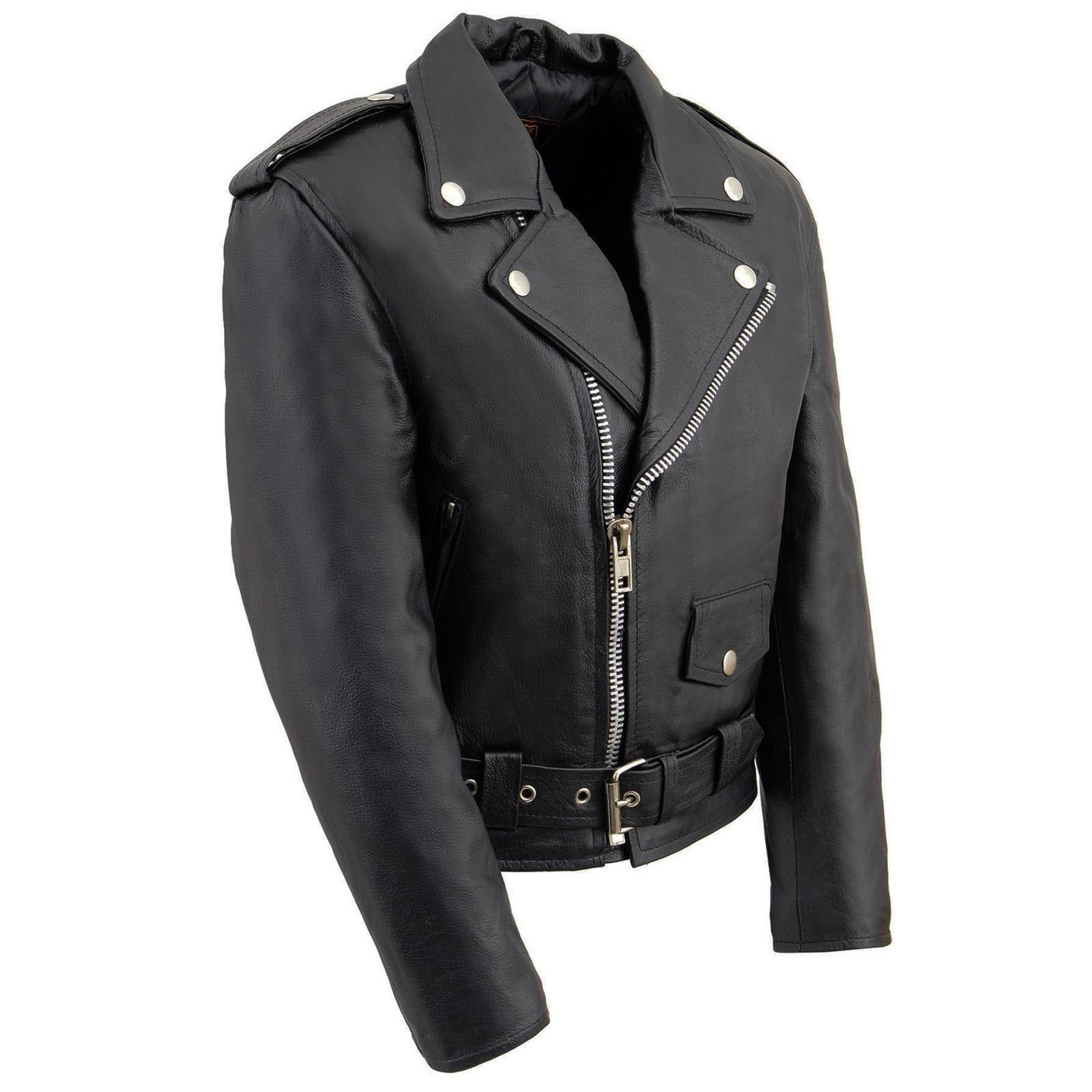 Milwaukee Leather SH2010 Toddler Motorcycle Jacket - Genuine Black Leather Biker Jacket for Kids, Perfect for Riding, Halloween Costumes & Outdoor Adventures