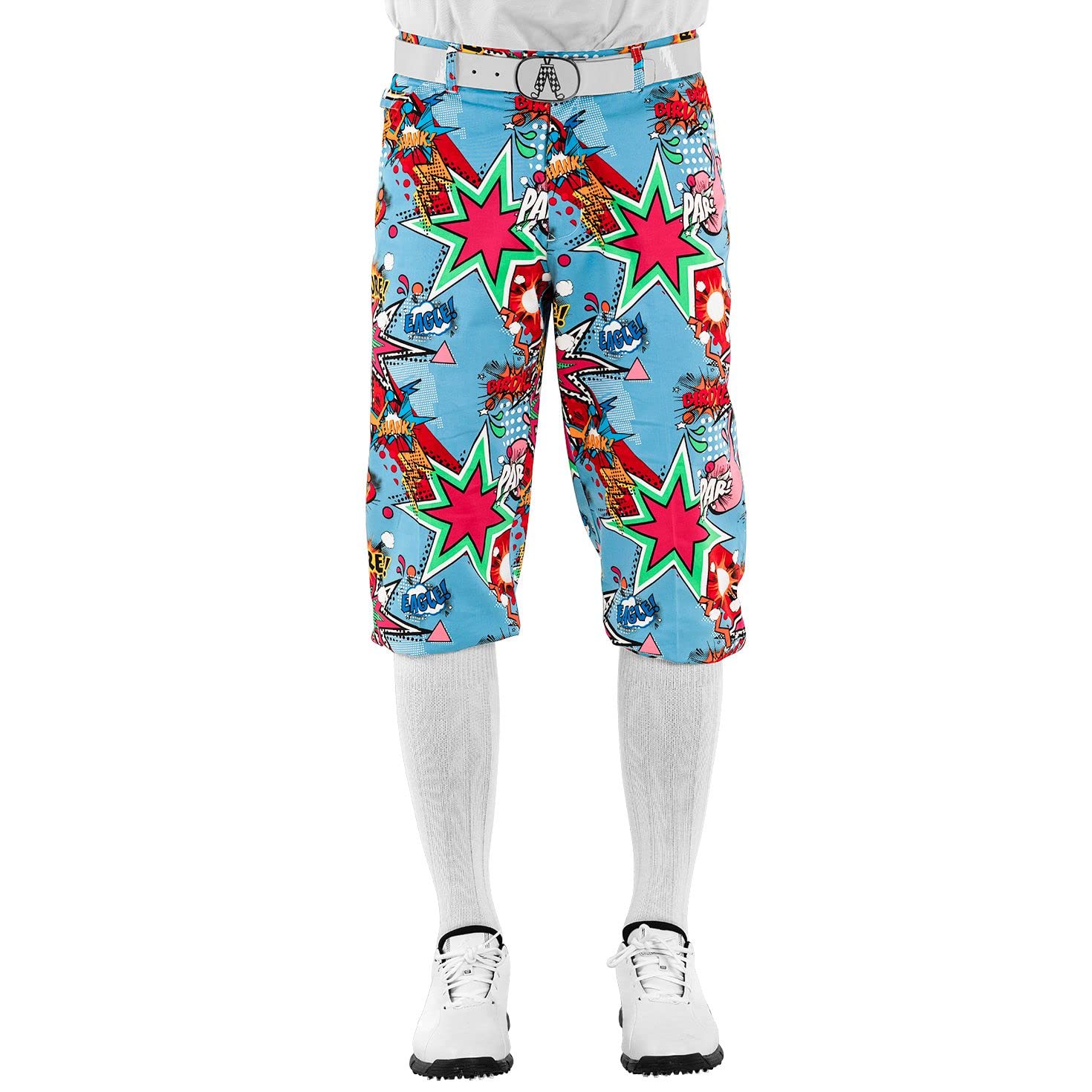 Royal & Awesome Men's Golf Knickers - Stretchable & Breathable Golf Pants for Men - Fun Printed Knickers for Golfers - Perfect for Golf Tournaments & Casual Wear