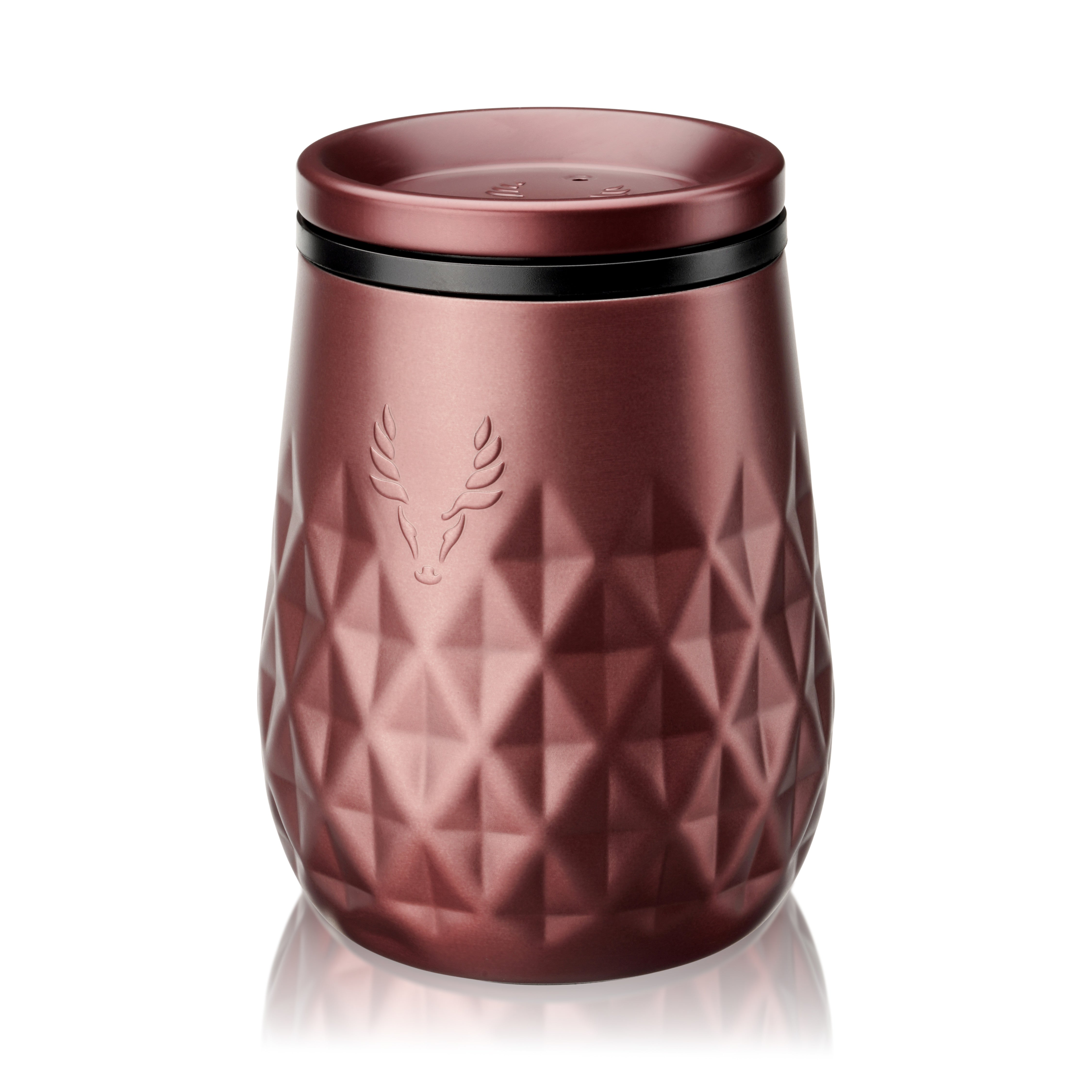 Vintage Rose Stainless Steel Wine Tumbler - 20oz Insulated Wine Cup with Lid & Straw, Perfect for Outdoor Picnics, Beach Parties & Home Entertaining