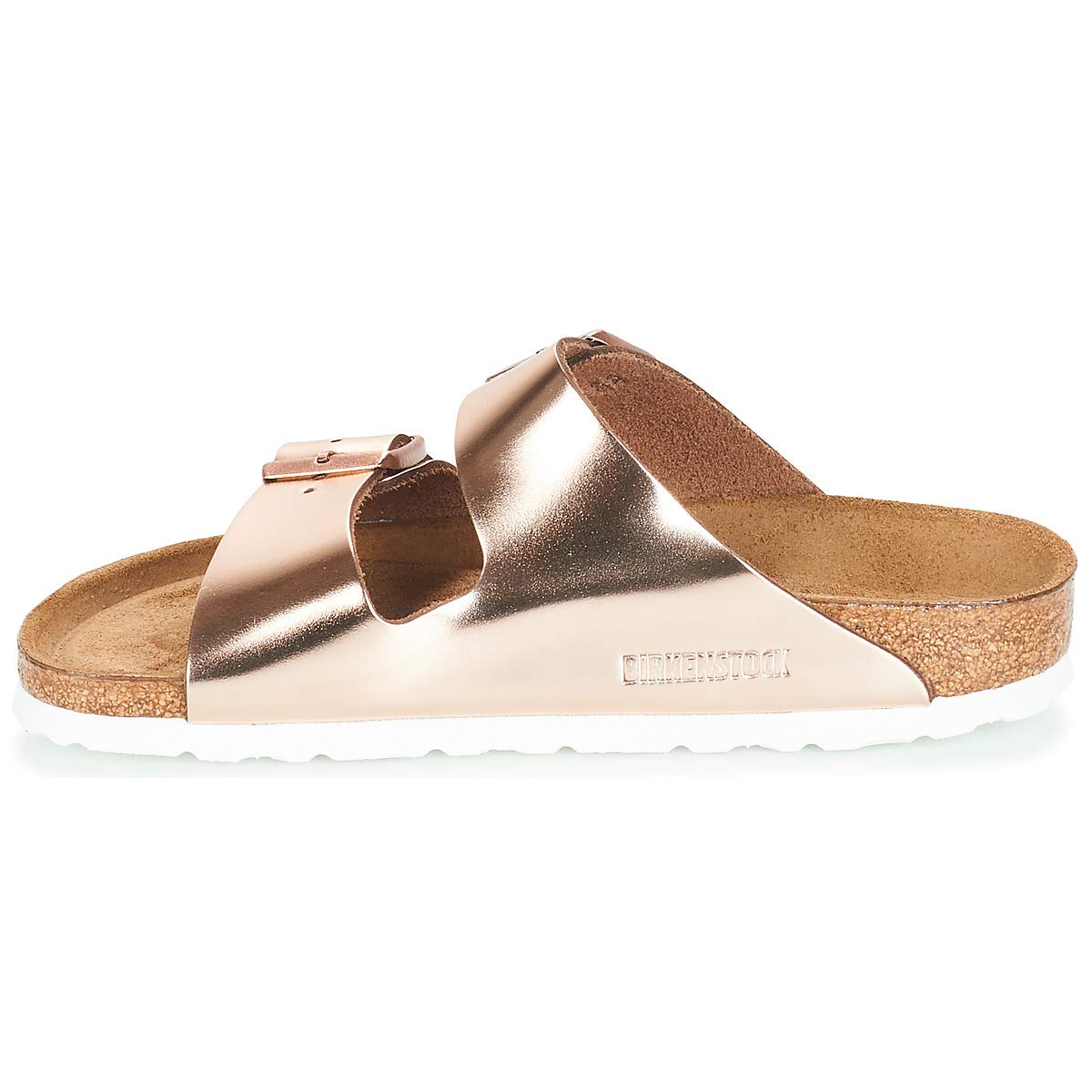 Birkenstock Men's Amalfi Leather Soft Footbed Arizona Sandals - Comfortable & Durable Leather Slides for Casual Wear, Beach, and Outdoor Activities