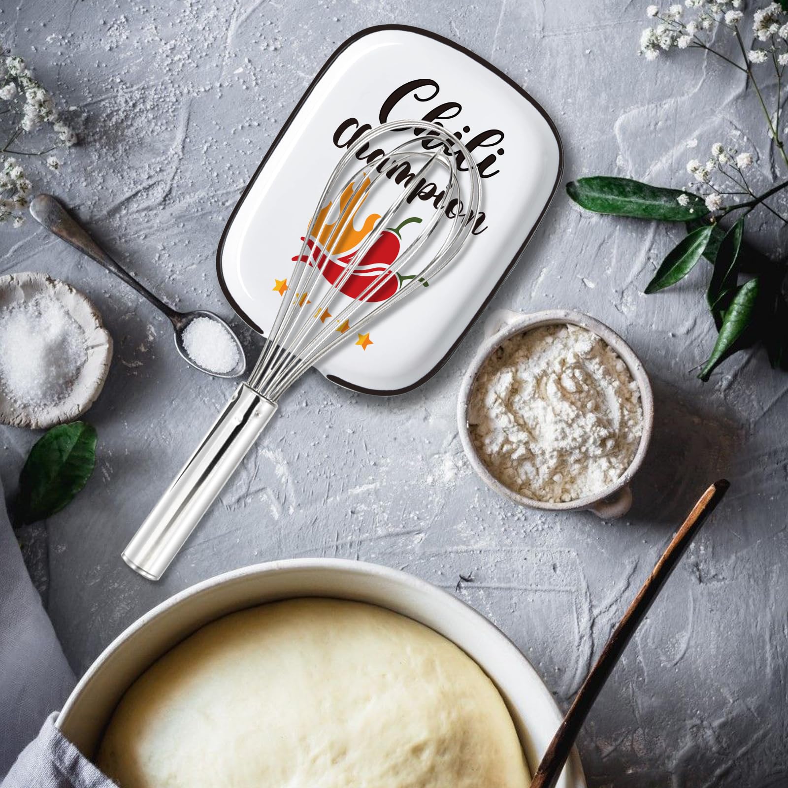 Heat-Resistant Ceramic Spoon Rest for Stove - Large Kitchen Utensil Holder, Farmhouse Decor & Housewarming Gift - Perfect for Cooking, Chili Contests & Countertop Organization