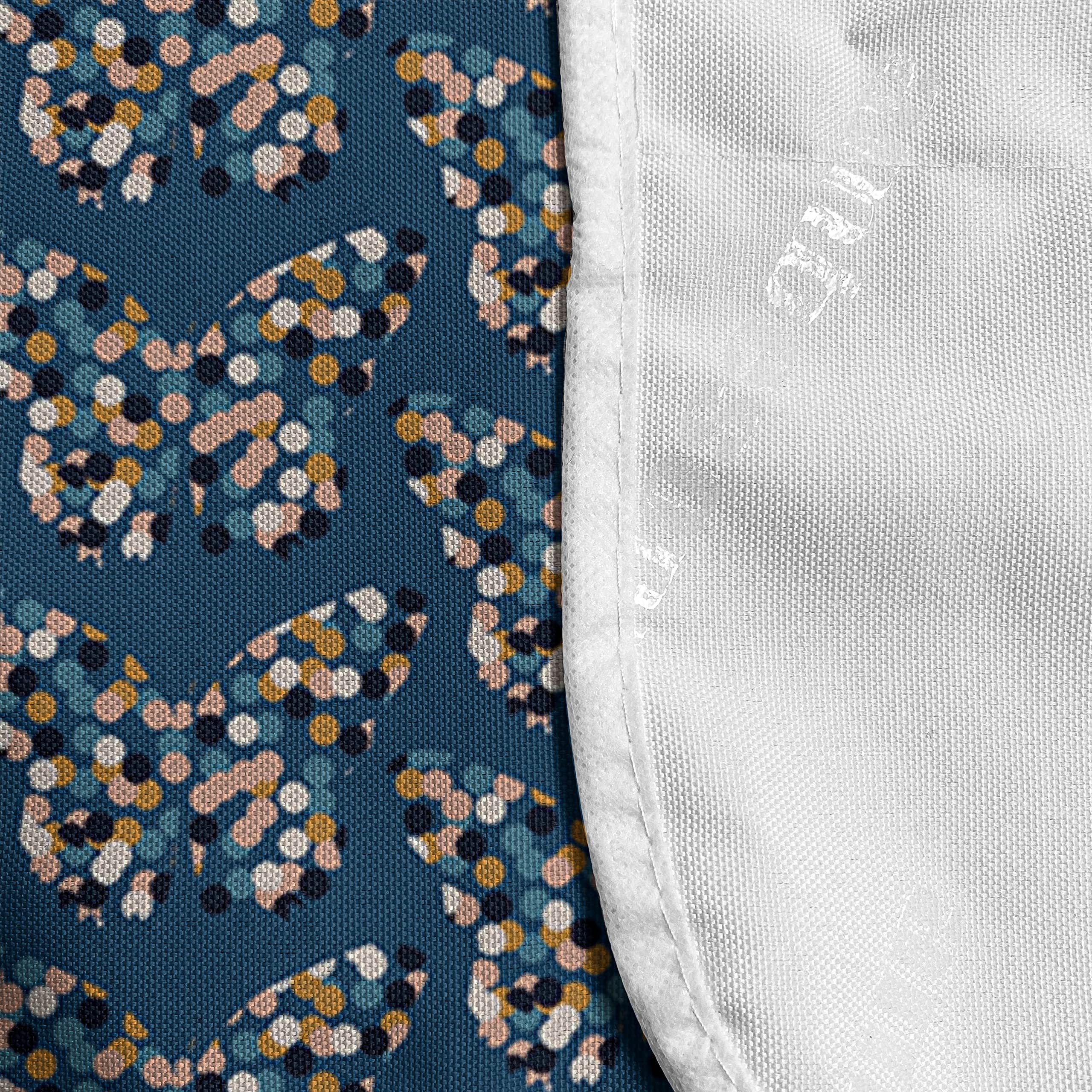 Ambesonne Butterfly Microwave Cover - Minimalist Retro Polka Dot Wing Design, Waterproof Kitchen Organizer with Pockets, 36