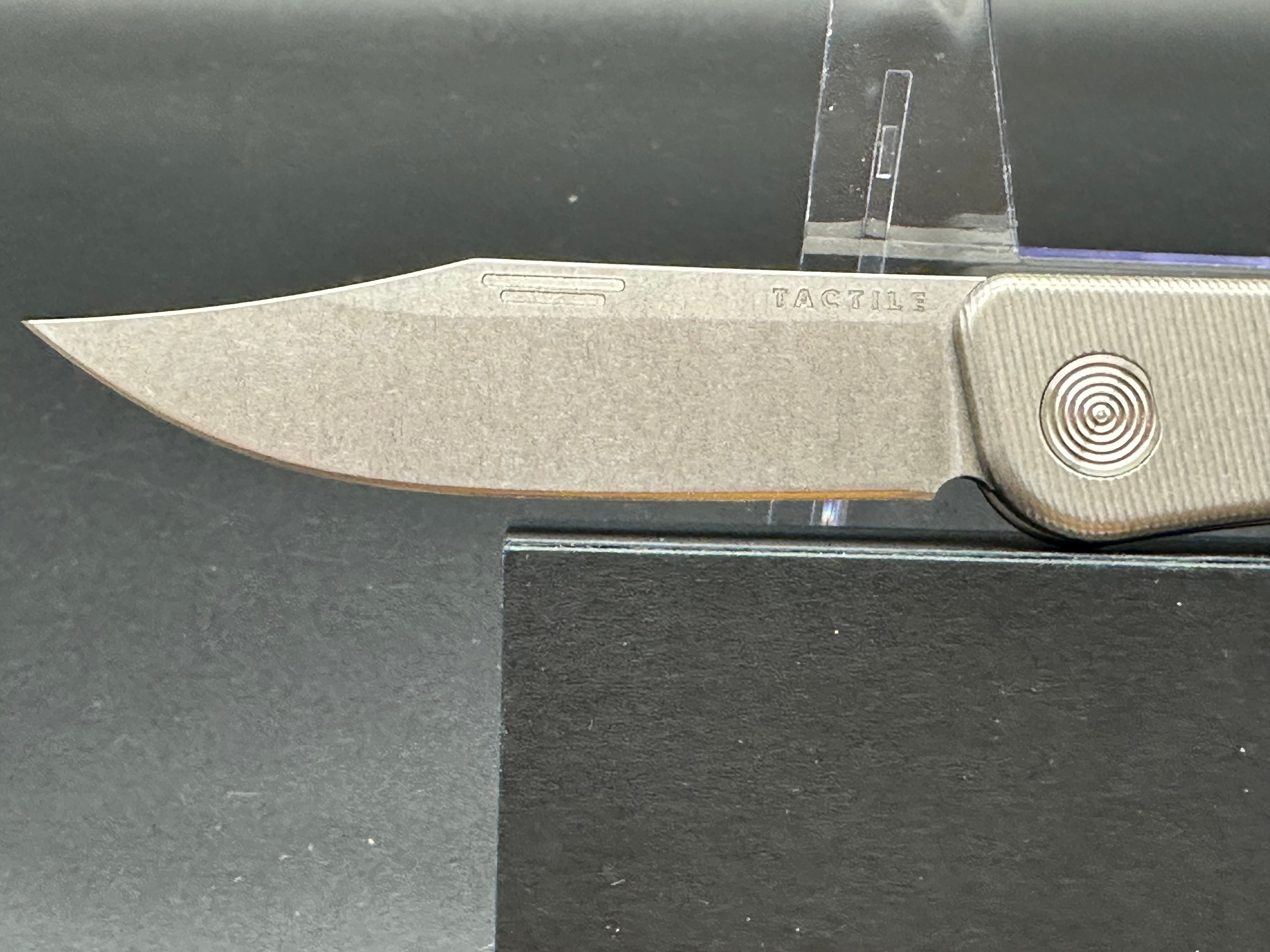 Tactile Knife Co. Bexar Slip Joint Folding Pocket Knife - Titanium Handle, 2.8