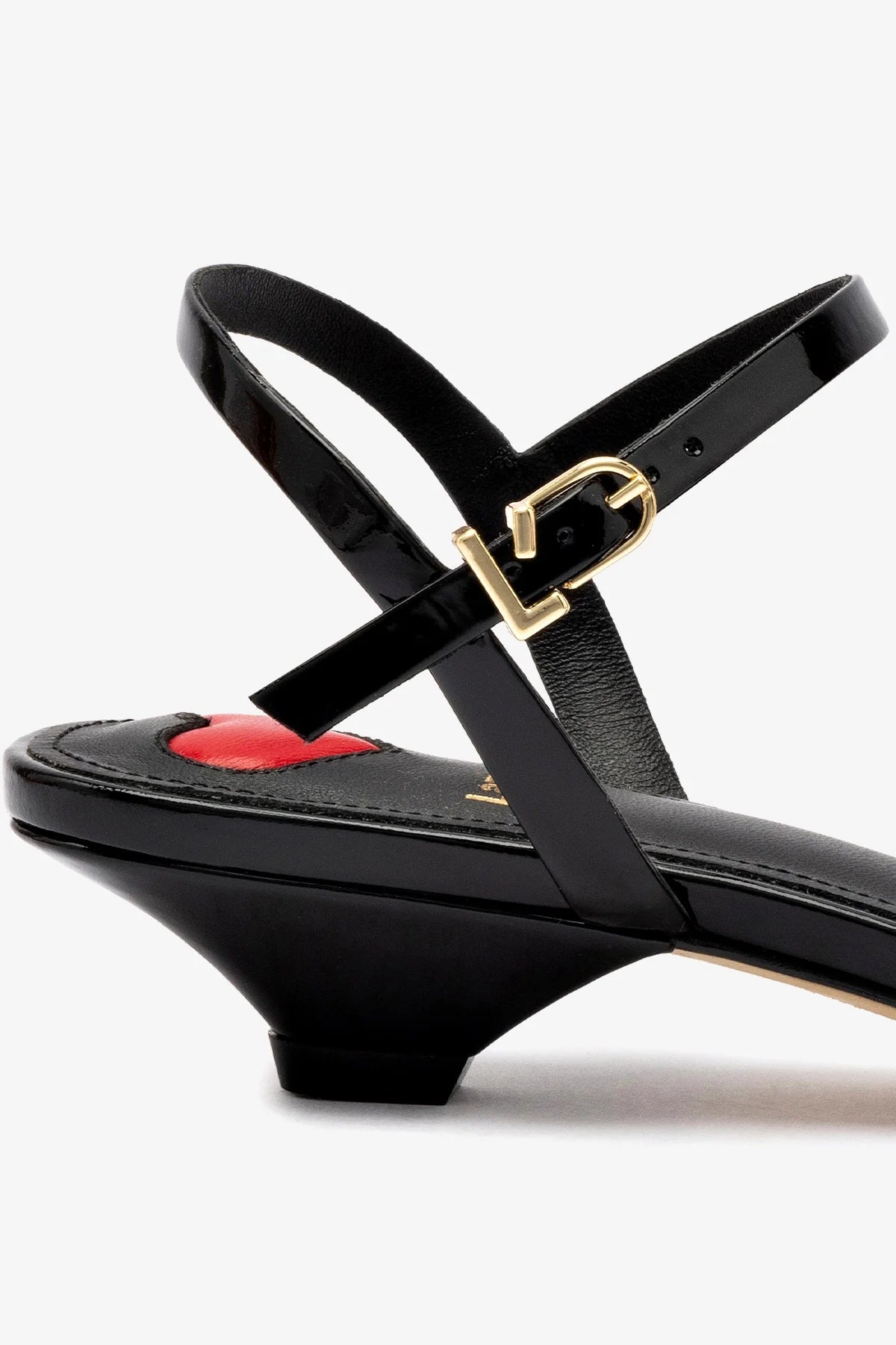 Charlotte Black Patent Leather Sandals - Women's Comfortable Dress Sandals for Casual & Formal Occasions