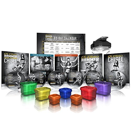 Beachbody The Master's Hammer and Chisel Base Kit - 60 Day Fitness Plan with Autumn Calabrese & Sagi Kalev | DVD Workout Program for Resistance Training | Includes Portion Control Containers | Perfect for Home Gym & Weight Loss Journey