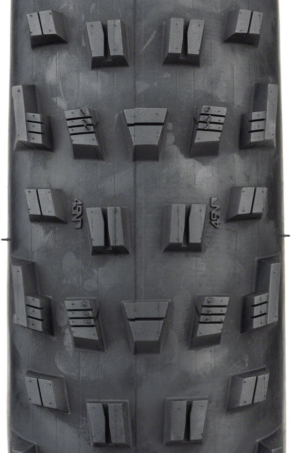 45NRTH Vanhelga Tubeless Folding Bike Tire - 27.5 x 4.5 Inches, 60 TPI, Tan Color - Perfect for Winter Fat Biking and Snow Trail Adventures