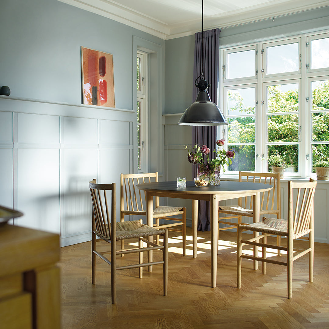 Modern C62 Bjork Round Dining Table - Scandinavian Style Wooden Table for Kitchen, Dining Room & Small Spaces | Perfect for Family Gatherings & Dinner Parties