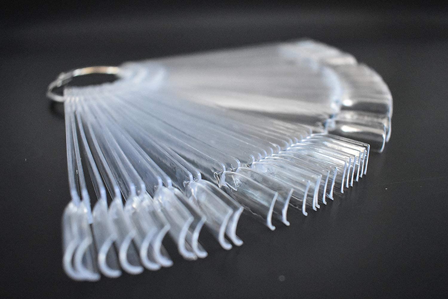 KIRA 50 Pcs Clear Nail Polish Swatch Sticks for Nail Art Display - Transparent Nail Tips for DIY Nail Polish Organization & Salon Decor - Perfect for Home, Salon, and Professional Nail Artists