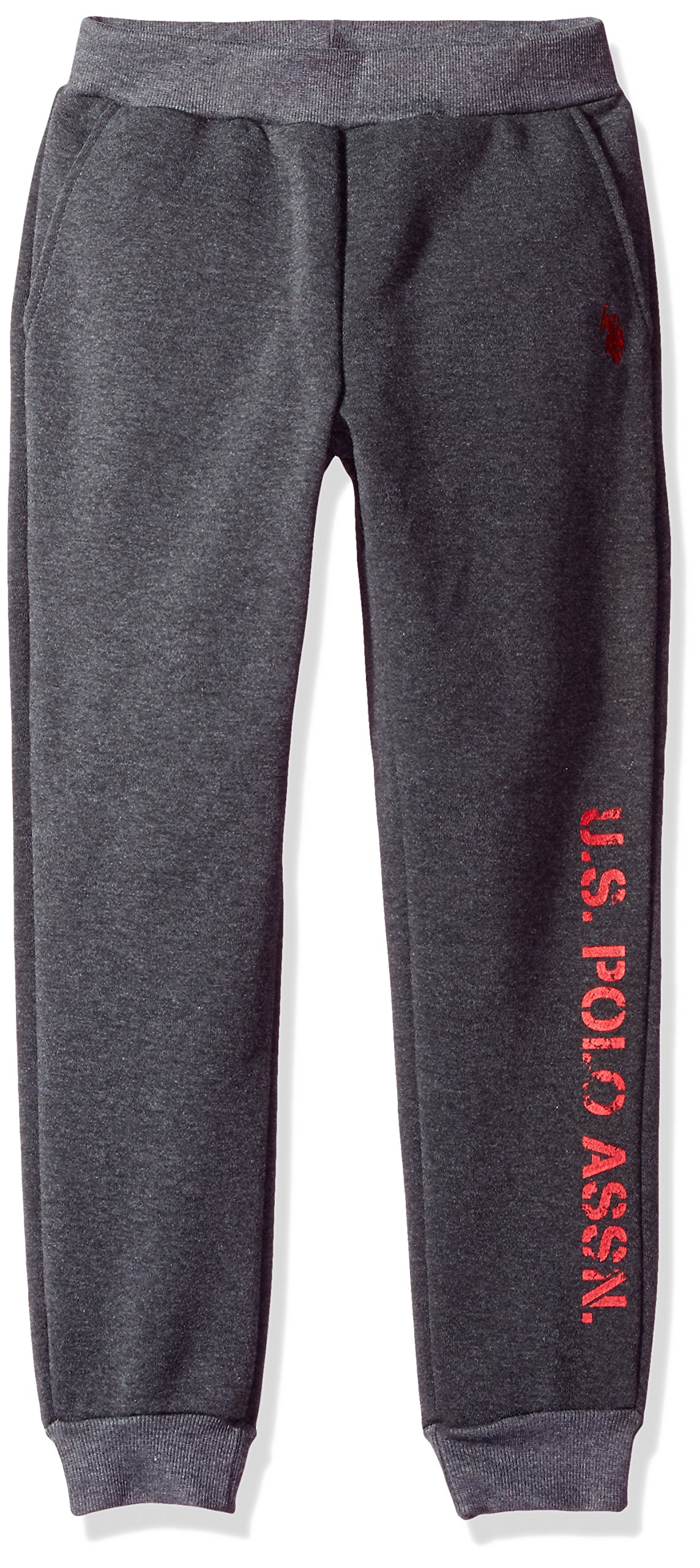U.S. Polo Assn. Boys' Fleece Jogger Pants - Soft & Comfortable Athletic Joggers for Kids - Perfect for School, Play & Casual Wear