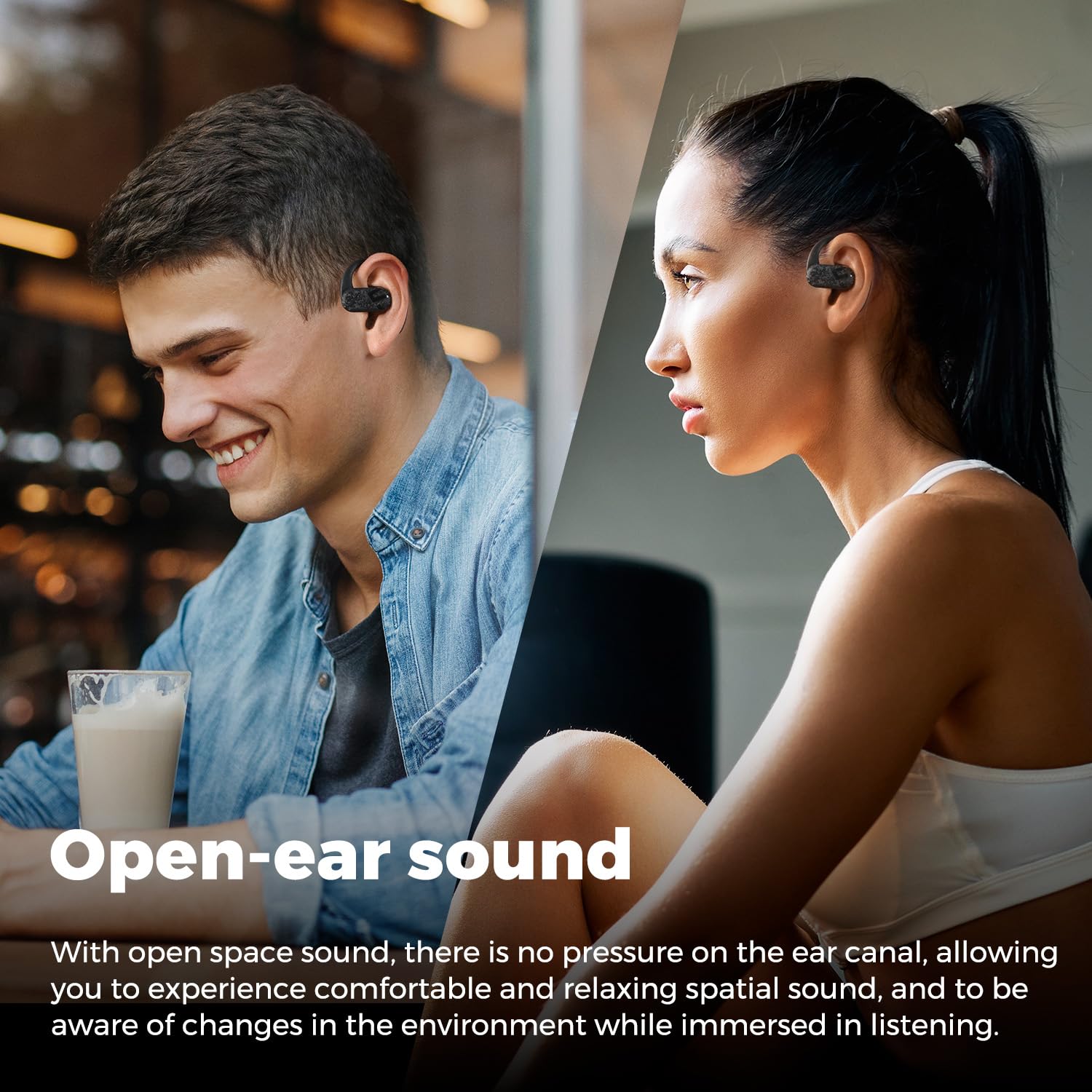SoundPEATS PearlClip Pro & Breezy Wireless Earbuds with Bluetooth 5.3, IPX5 Waterproof, 30H Playtime - Perfect for Running, Gym Workouts & Commuting