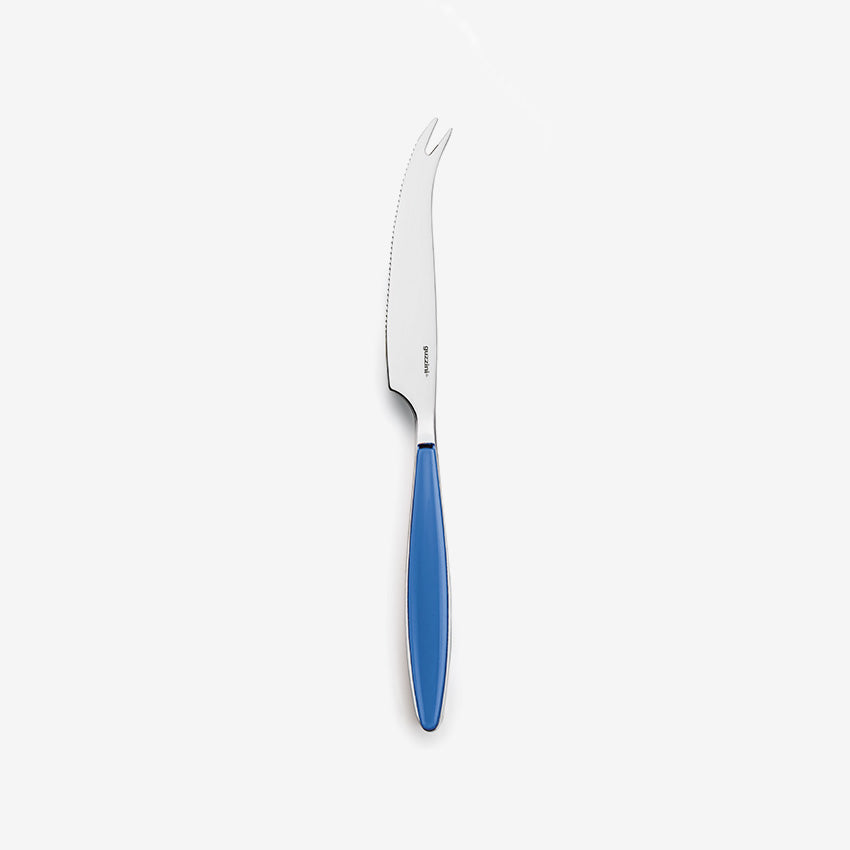 Guzzini Premium Cheese Knife Set - Stainless Steel Cheese Slicer with Ergonomic Handle for Soft & Hard Cheeses - Perfect for Charcuterie Boards, Wine Pairings & Dinner Parties