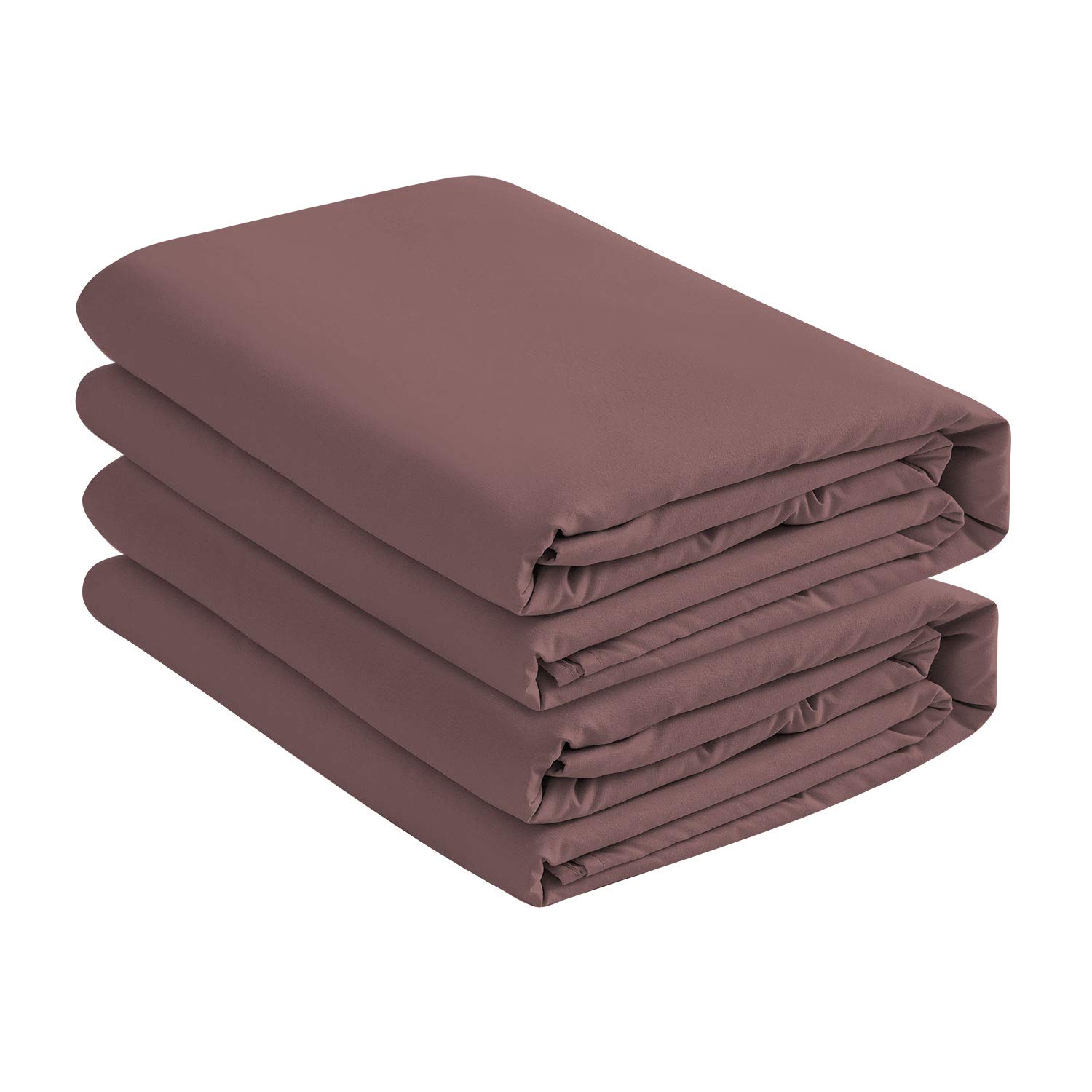 Premium 2-Pack Deep Pocket Fitted Sheets - California King Size, Soft Brown 100% Oeko-Tex Certified Cotton - Perfect for Luxury Hotels, Guest Rooms & Master Bedrooms