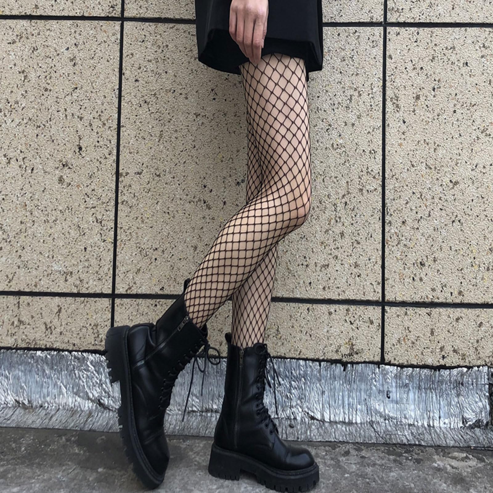 SKHAOVS 4 Pairs Lace Silk Thigh High Stockings - Women's Fishnet Tights for Party & Date Night