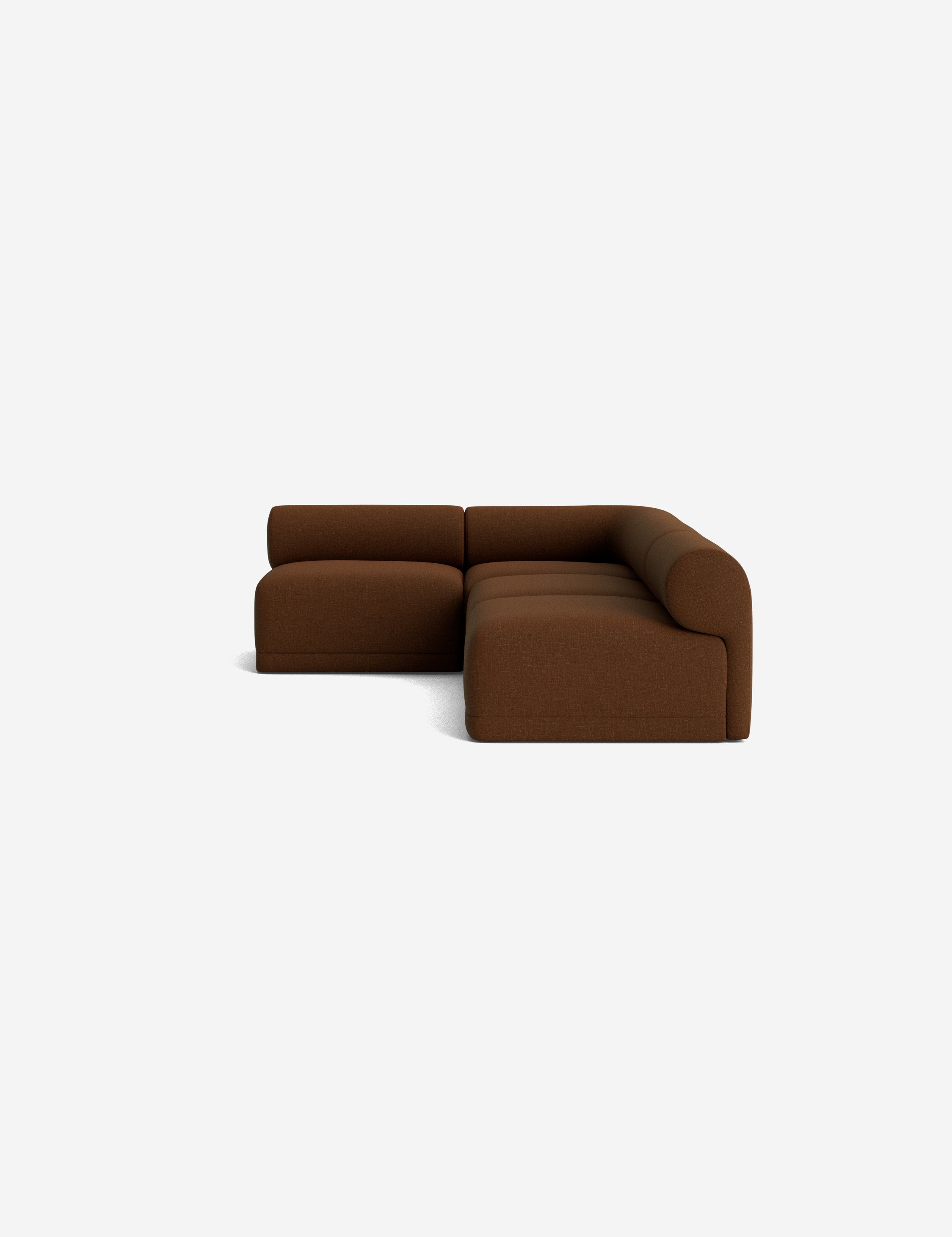 Modern Carson Sectional Sofa - Comfortable L-Shaped Couch for Living Room, Family Room & Home Theater - Soft Fabric Upholstery with Reversible Chaise