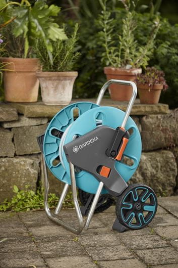 Gardena Hose Trolley CleverRoll M 18511 - 20m Retractable Garden Hose Reel with Automatic Rewind for Easy Watering - Perfect for Lawn Care, Garden Irrigation & Outdoor Cleaning