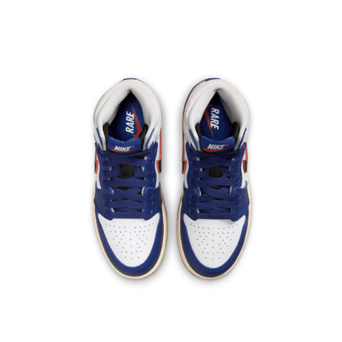 Kids Air Jordan 1 Retro High OG 'Rare Air Deep Royal Blue' Sneakers - Boys Basketball Shoes for School, Sports & Casual Wear