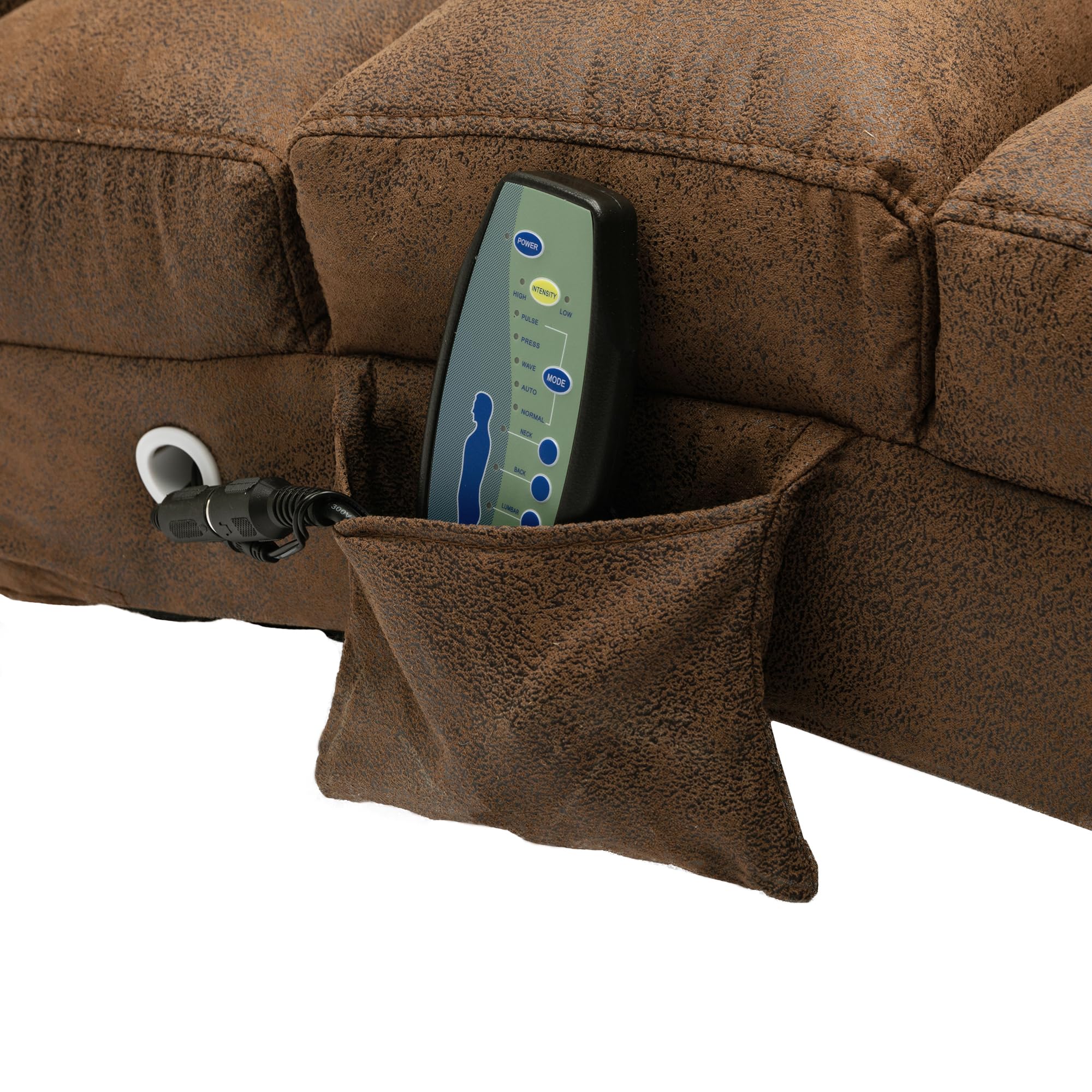 Premium Electric Massage Recliner Chair - Modern Linen Upholstered Sleeper Lounger with Adjustable Positions for Living Room, Bedroom & Office | Relaxing Chaise Lounge for Reading, Napping & TV Watching