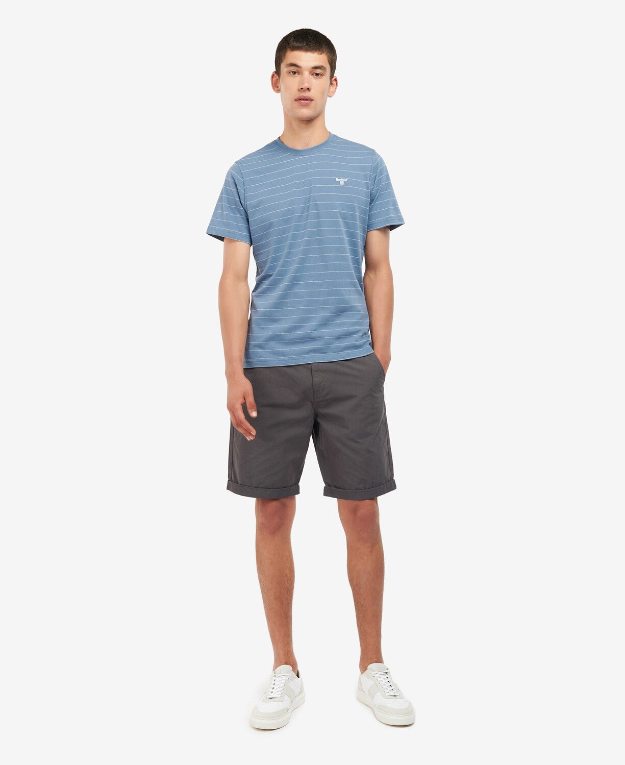BARBOUR Glendale Shorts for Men - ASHPHALT Color Casual & Outdoor Wear | Perfect for Hiking, Golf, and Summer Activities