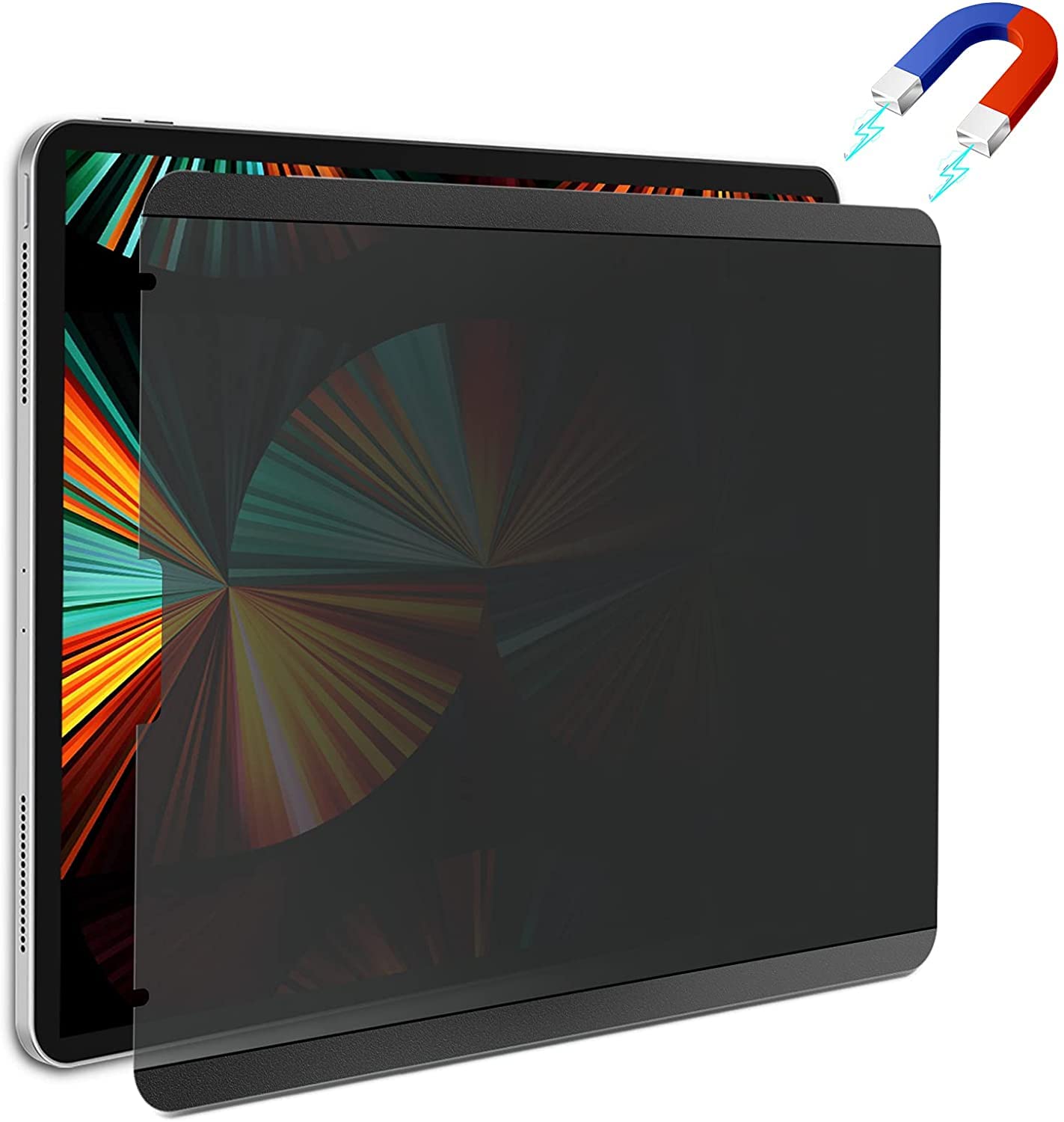Magnetic Privacy Screen Protector for iPad 10.2 (8th/9th Gen 2020/2021) & iPad Air 3 10.5 - Anti-Spy Removable & Reusable Filter - Perfect for Office, Travel and Public Use