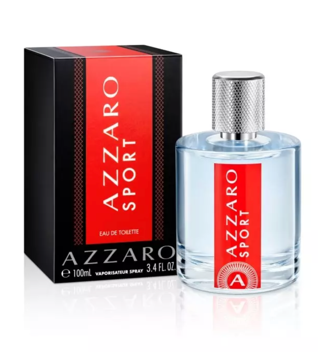 Azzaro Sport Men's Eau de Toilette Spray 100ml - Fresh & Woody Fragrance for Day & Night Wear, Gym & Outdoor Activities
