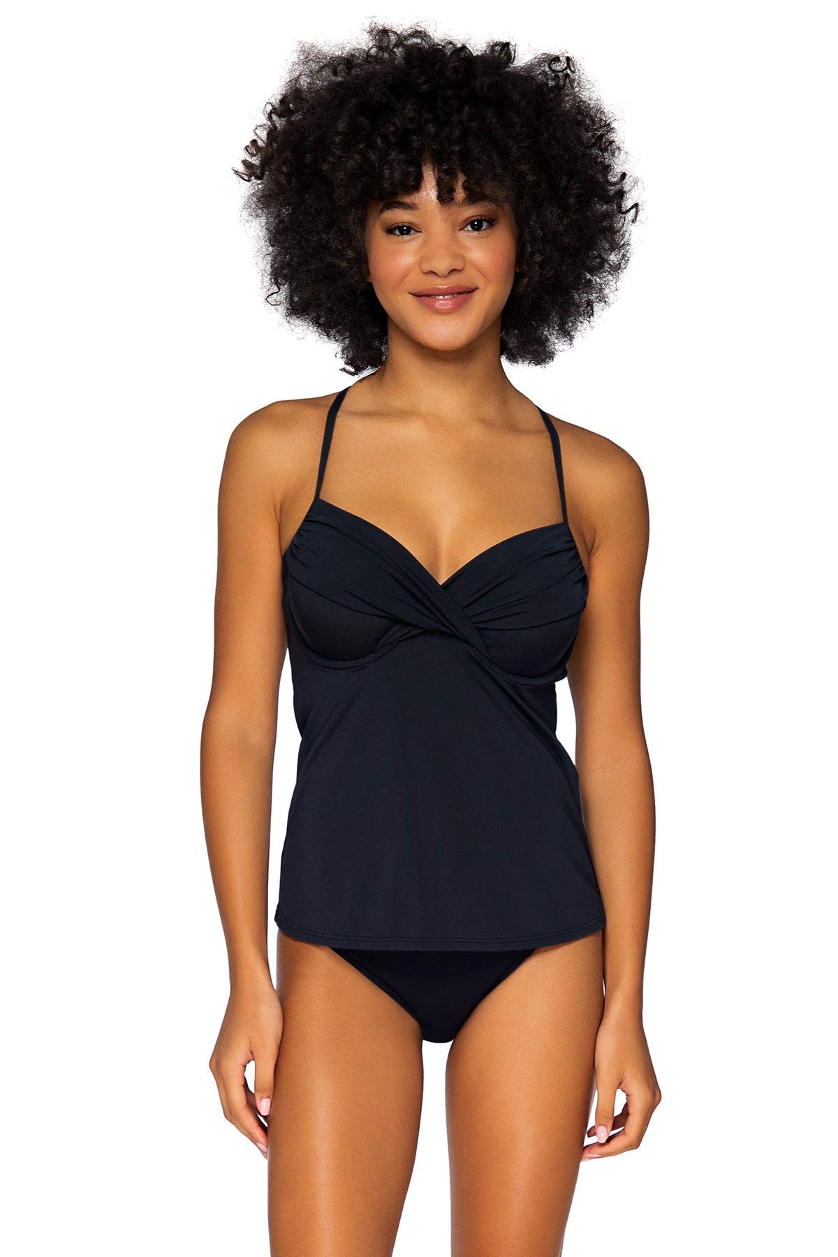 Women's Crossroads Underwire Tankini Swimsuit Top - Supportive & Stylish Swimwear for Beach, Pool & Vacation | Sunsets Collection