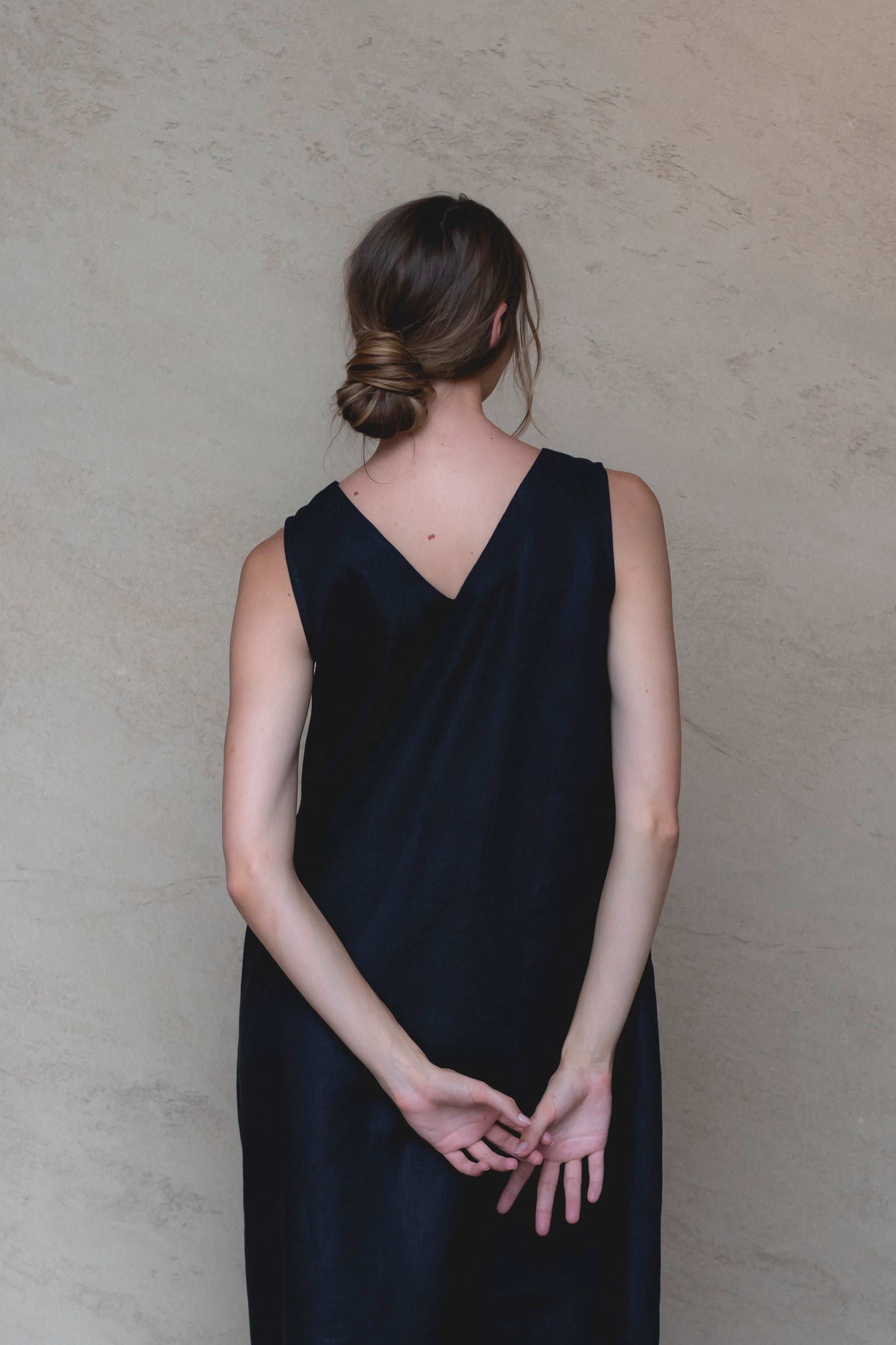 Cynthia Linen Dress for Women - Breathable Black Summer Maxi Dress | Perfect for Beach Vacation, Casual Outings & Date Nights