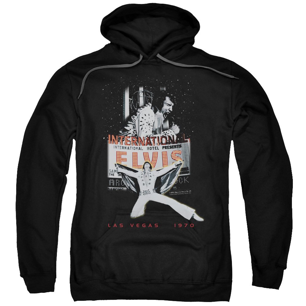 Elvis Presley Las Vegas Vintage Hoodie Sweatshirt for Men & Women - 70s Retro Concert Merch - Perfect for Concerts, Halloween & Fan Gifts