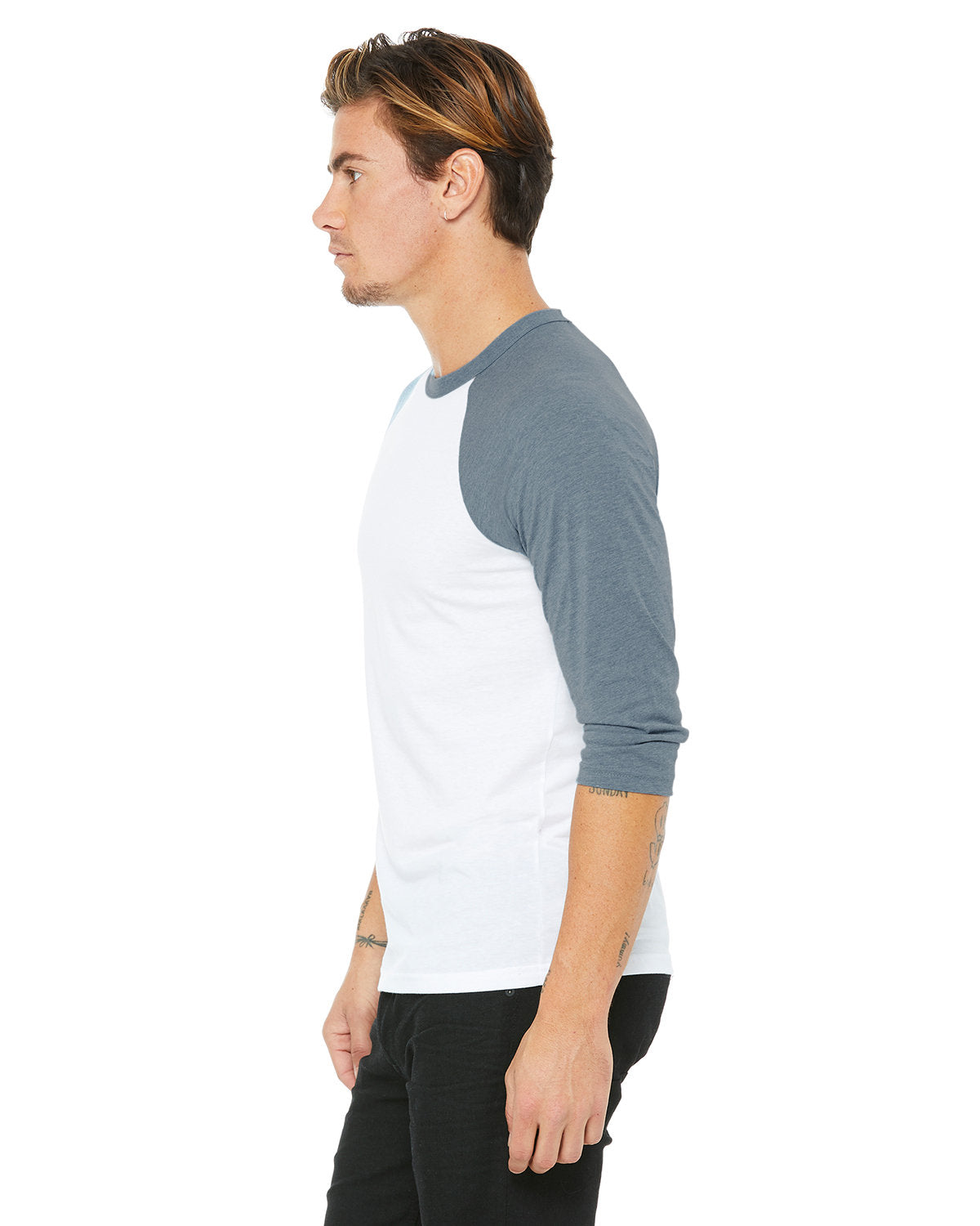 Bella + Canvas 3200 Unisex 3/4 Sleeve Baseball Tee - Soft Cotton Jersey T-Shirt for Men & Women - Perfect for Sports, Casual Wear & Team Uniforms