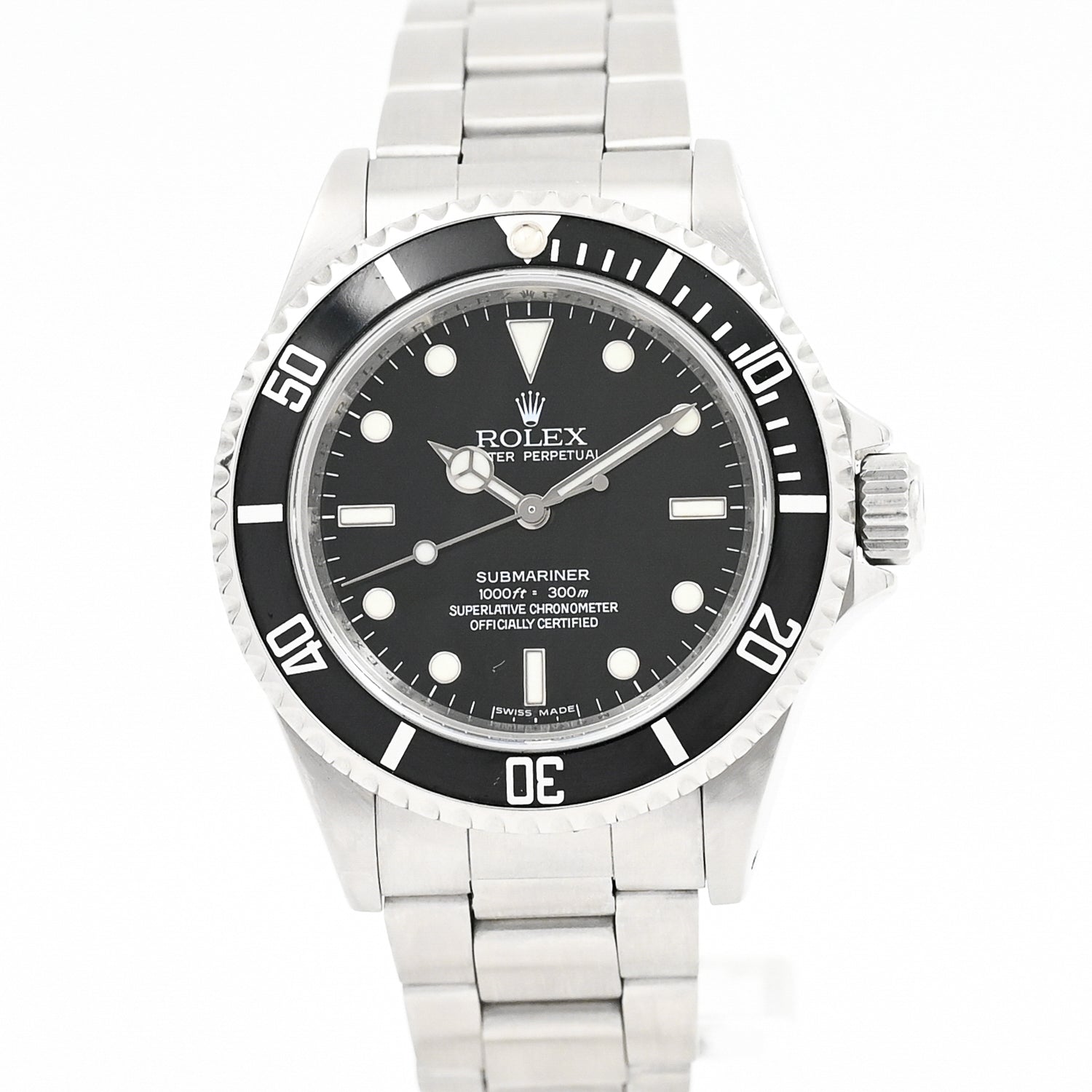 Original Rolex Submariner No Date 2008 Men's Luxury Dive Watch - Stainless Steel, Waterproof, Swiss Made - Perfect for Diving, Business & Formal Occasions