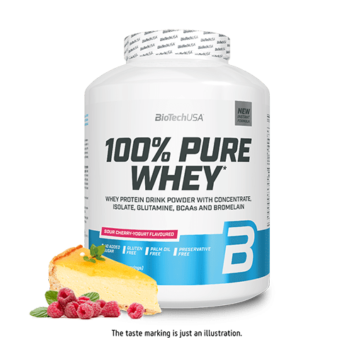 BioTechUSA 100% Pure Whey Protein Powder - 5lb (2.27kg) Vanilla Flavor for Muscle Recovery & Growth - Post-Workout Shake for Gym & Fitness Enthusiasts