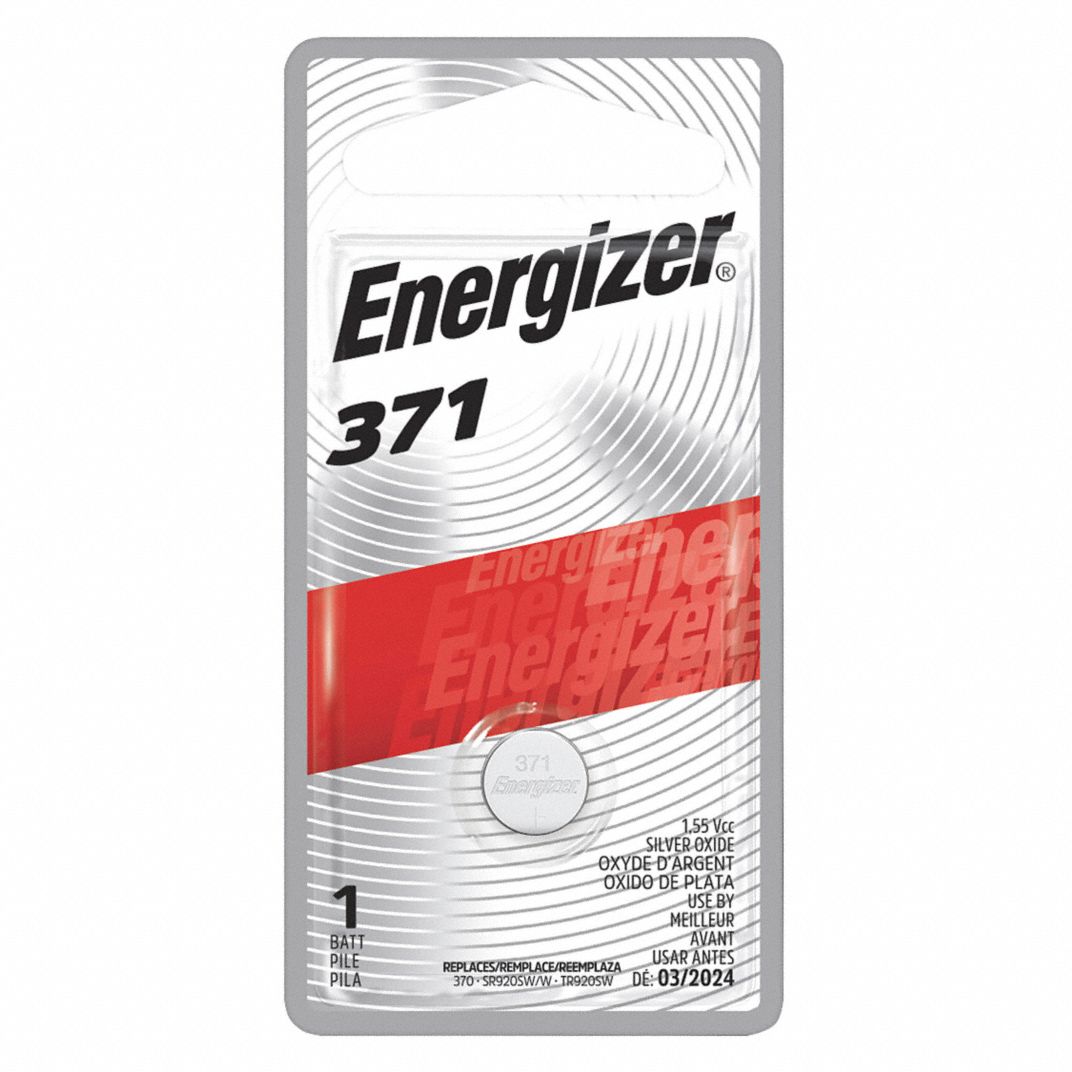 Energizer 371 Silver Oxide Battery 1.55V - Long-Lasting Power for Watches, Calculators & Medical Devices