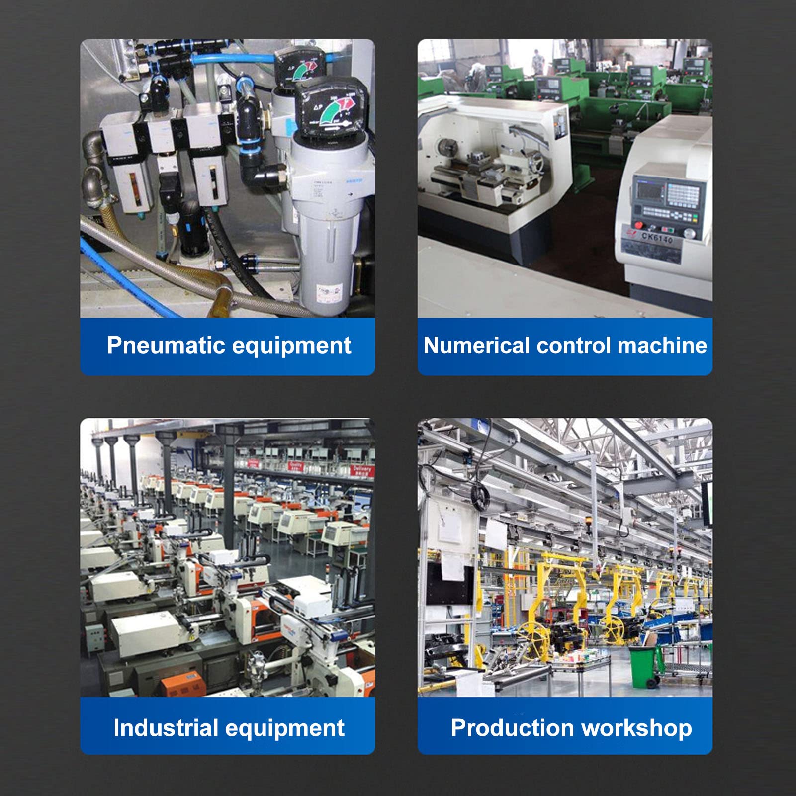 EV-20 Explosion-Proof Pneumatic Vacuum Generator - Hard Oxidation Machined Industrial Vacuum Ejector for Production Workshops | Ideal for CNC Machining, Automation Systems & Manufacturing Processes