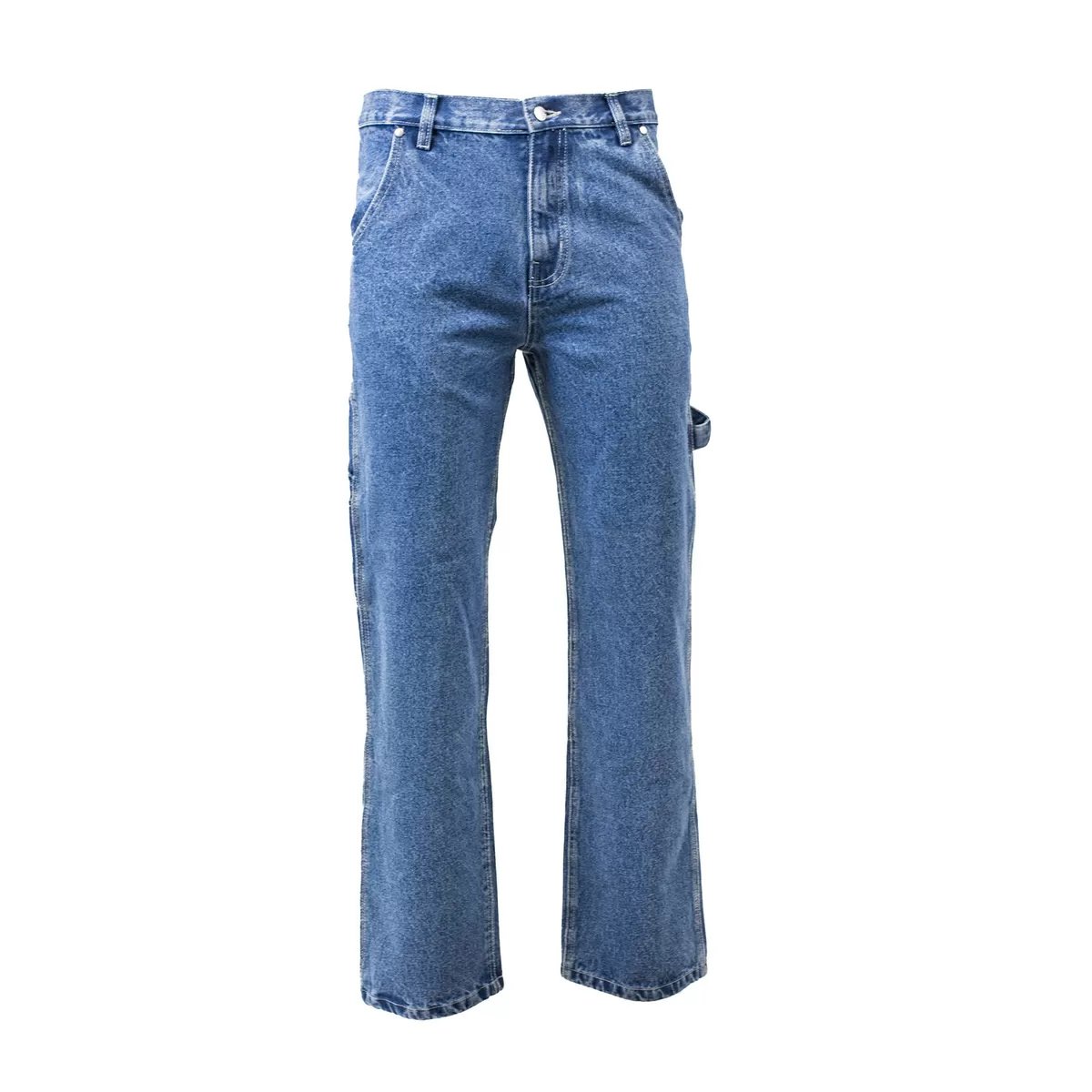 FIVE ROCK® Men's Carpenter Work Jeans - Durable Denim Pants for Construction, Woodworking & Outdoor Workwear