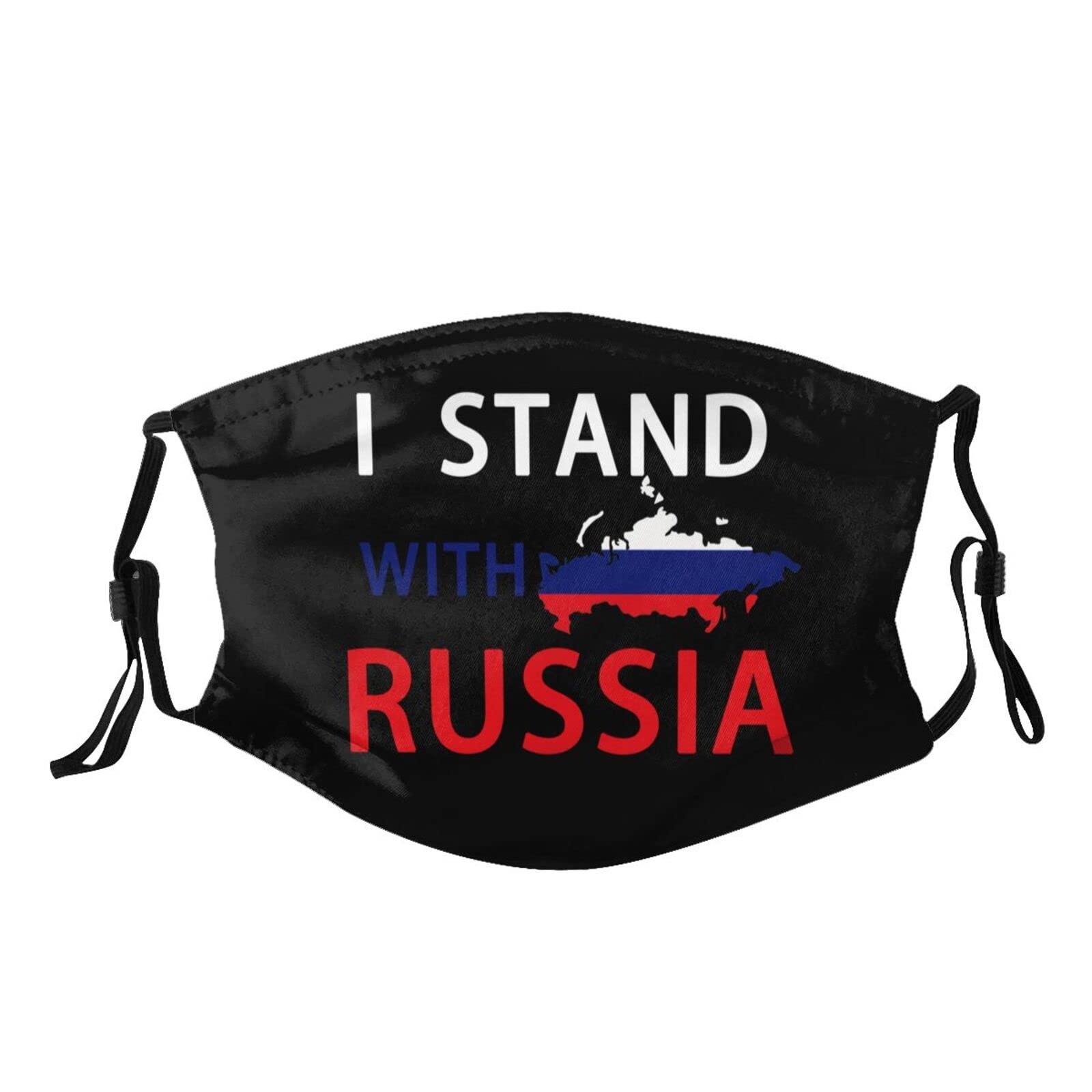 Russia Flag Reusable Cloth Face Mask - Washable Breathable Mouth Cover for Women, Men & Teens - Perfect for Outdoor Activities, Sports & Travel