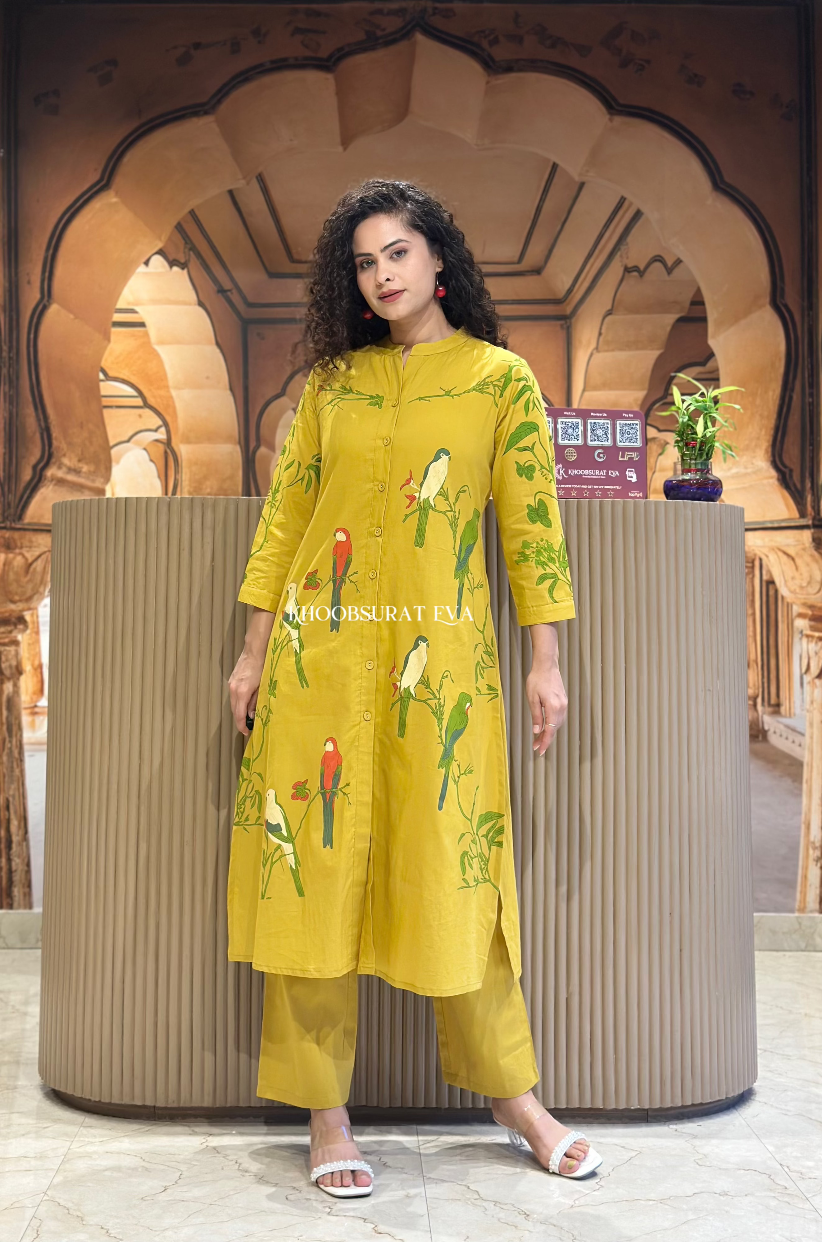Sydney Sweeney Cotton Kurta Set for Women - Comfortable & Stylish Indian Ethnic Wear for Casual Outings, Festivals & Home Wear