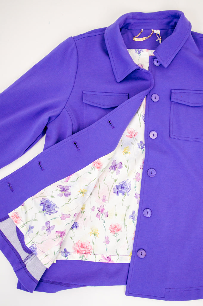 Lolo Jacket Women's Lightweight Modal Coat in Soft Lavender - Perfect for Spring & Fall Layering, Outdoor Activities, and Casual Wear