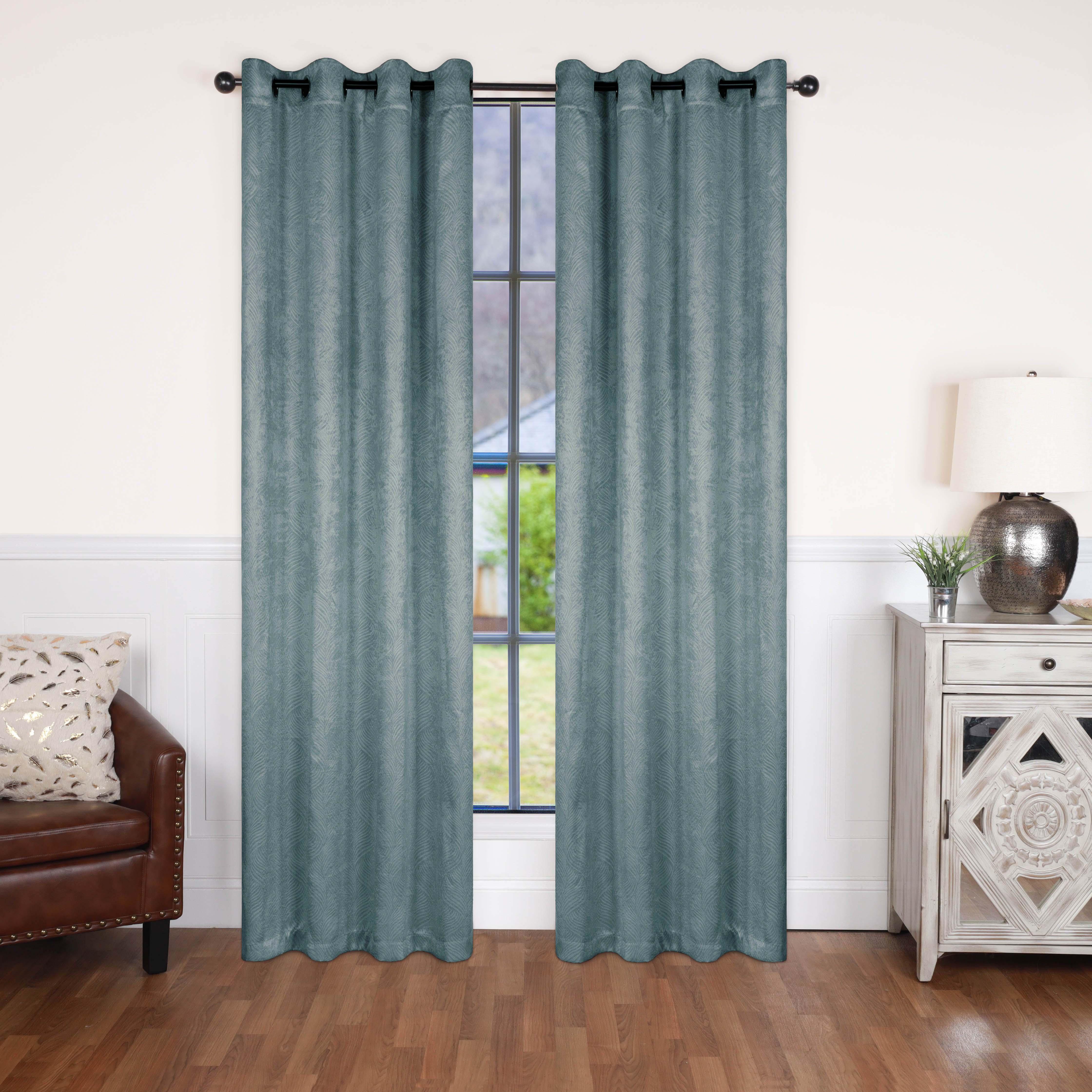 Waverly Modern Washable Blackout Curtains - Room Darkening Window Treatment Panel Set for Bedroom & Living Room - Noise Reducing Thermal Insulated Drapes for Better Sleep & Privacy