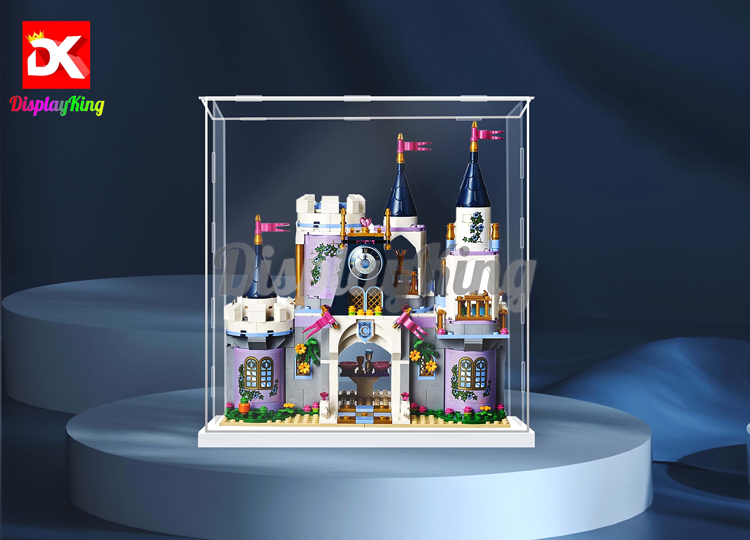 Acrylic Display Case for Disney Princess Cinderella's Dream Castle 41154 - Compatible with LEGO Model Set (Model Not Included) - Perfect for Collectors & Home Decor