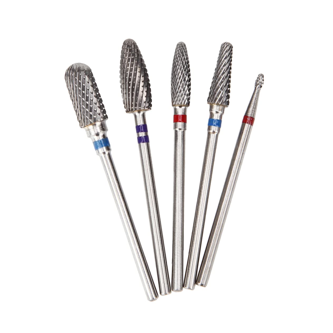 LALAFINA 2-Piece Tungsten Steel Nail Drill Bits Set - Electric Nail File Bits for Professional Manicure & Pedicure, Round Head Design for Dead Skin Removal - Perfect for Nail Salons & Home Nail Care