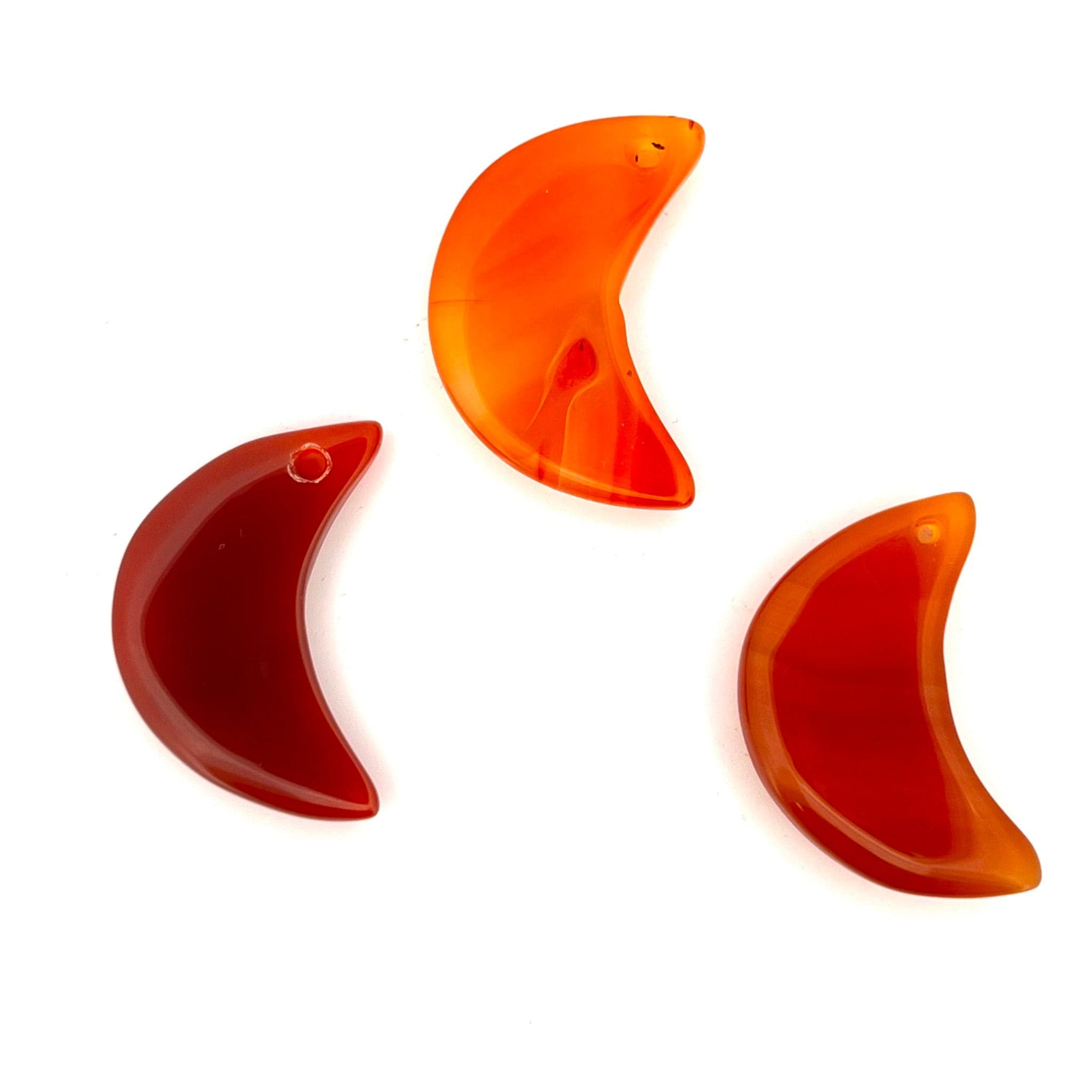 Natural Carnelian Moon Stone for Motivation, Creativity & Energy - Healing Crystal for Comfort, Meditation & Positive Vibes - Perfect for Home Decor, Office Desk & Spiritual Gifts