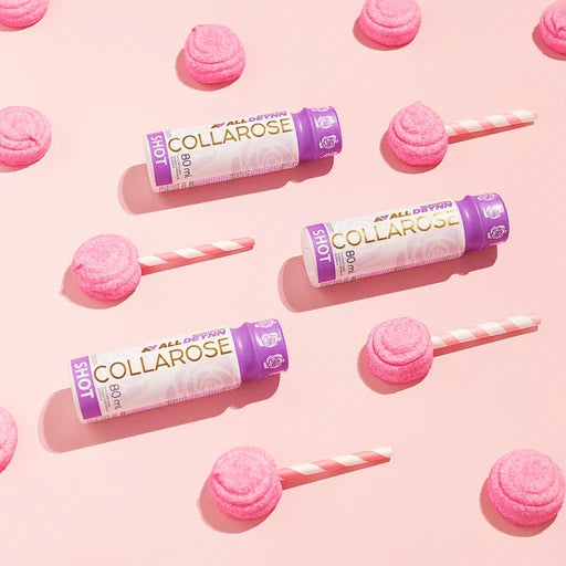 AllDeynn Collarose Shot - Raspberry Wild Strawberry Flavor, 12-Pack of 80ml Bottles | Perfect for Cocktails, Mocktails & Party Drinks
