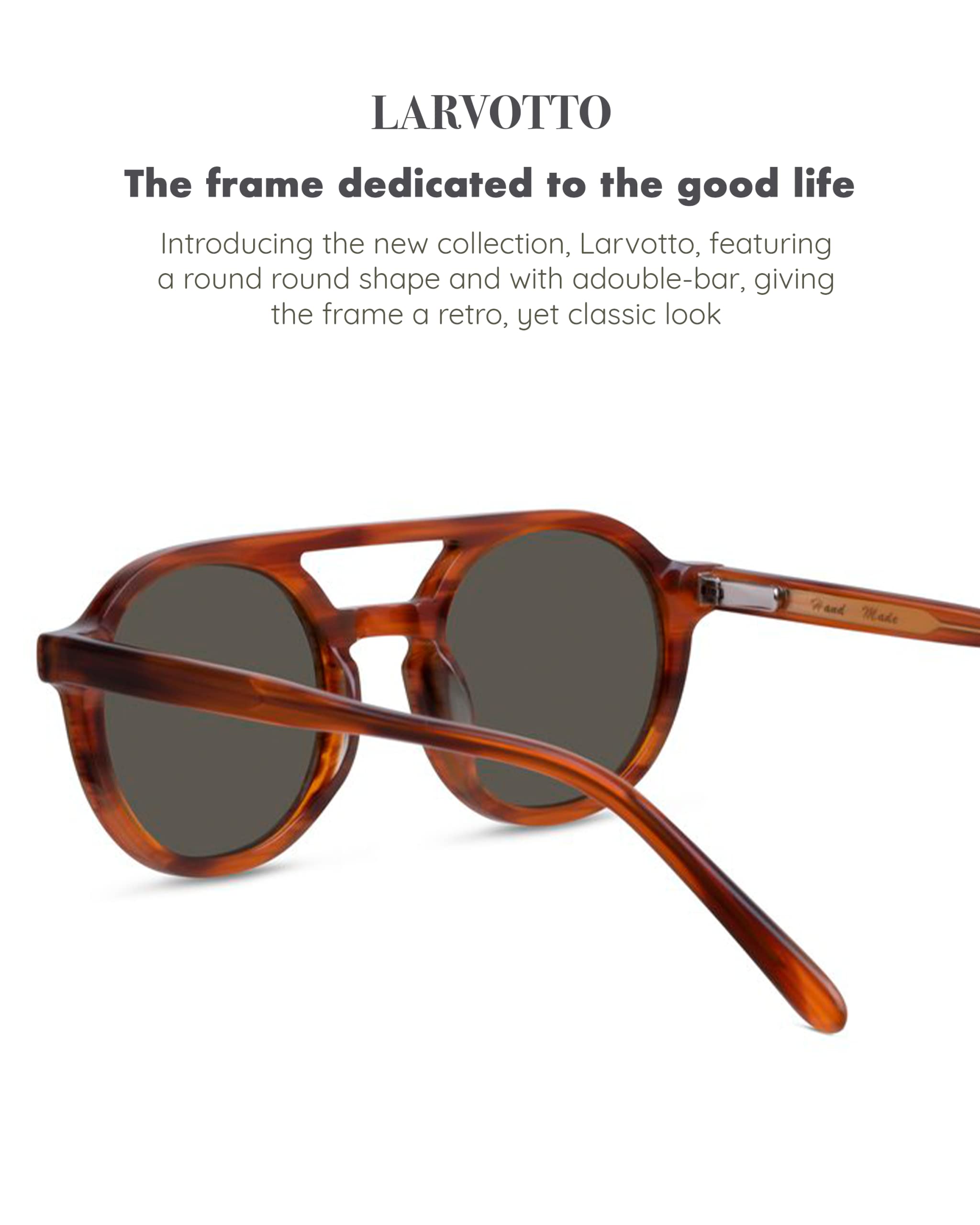 Christopher Cloos Larvotto Minimalist Polarized Sunglasses for Men & Women - UV Protection, Lightweight & Stylish for Driving, Beach, and Outdoor Activities