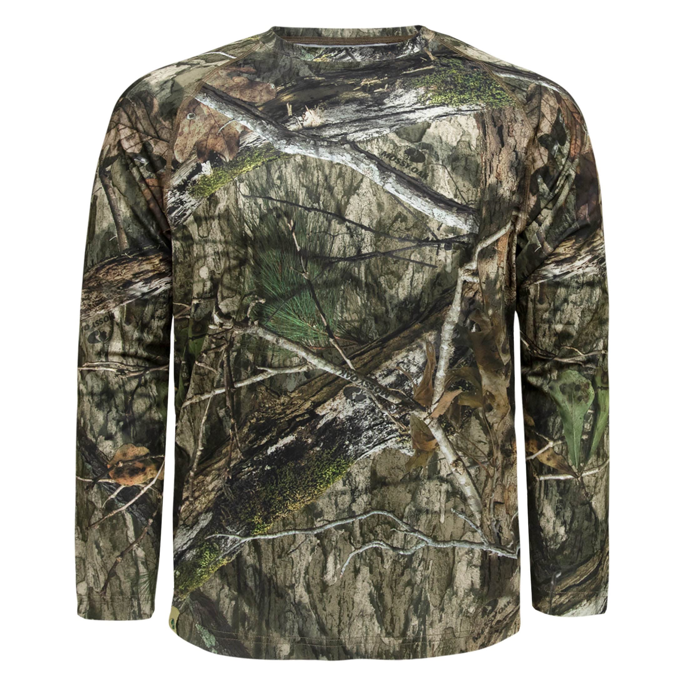 Mossy Oak Men's Camo Hunting Shirt - Long Sleeve Camouflage Shirt for Outdoor Hunting, Fishing & Tactical Activities | Durable & Comfortable Hunting Apparel