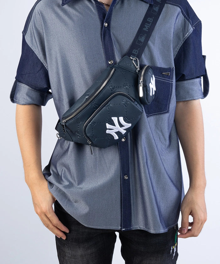 MLB New York Yankees Fanny Pack Waist Bag - Official Licensed Baseball Fan Gear for Men & Women - Perfect for Games, Concerts & Travel Accessories