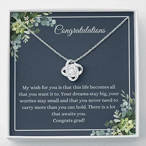 Best Friend Necklace - Graduation Gift for Her, Motivational Jewelry with Inspirational Message Card - Class of 2022 Senior Present - Premium Gift Box (Perfect for Graduation Parties, Friendship Day & Special Occasions)