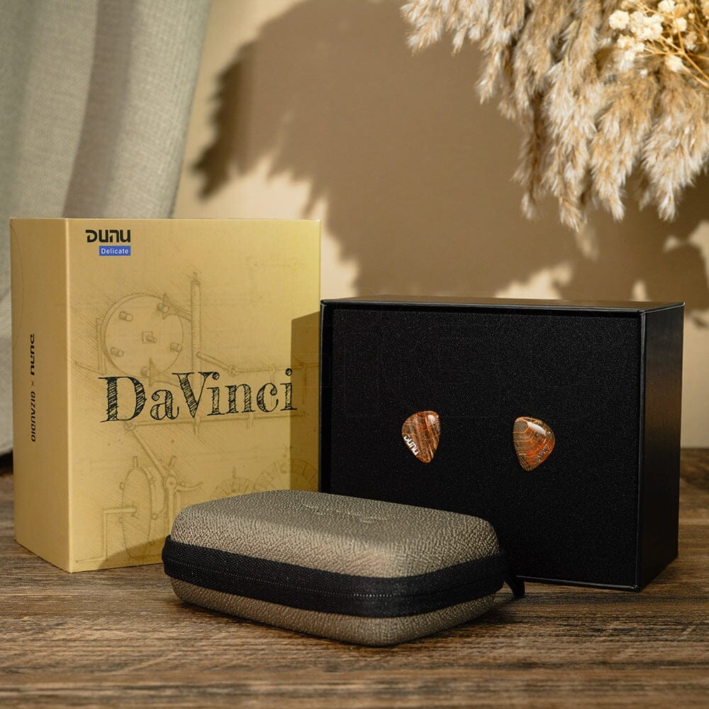 DUNU x Gizaudio DaVinci 2DD+4BA Hybrid In-Ear Earphones - HiFi Audiophile Earbuds with Dual Dynamic Drivers & 4 Balanced Armatures - Perfect for Music Lovers, Gaming & Studio Monitoring