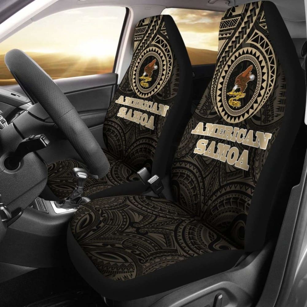 Premium American Samoa Car Seat Covers - Set of 2, Universal Fit for Cars, Trucks & SUVs - Durable & Stylish Auto Accessories for Comfort & Protection - Perfect for Road Trips, Daily Commutes & Family Travel